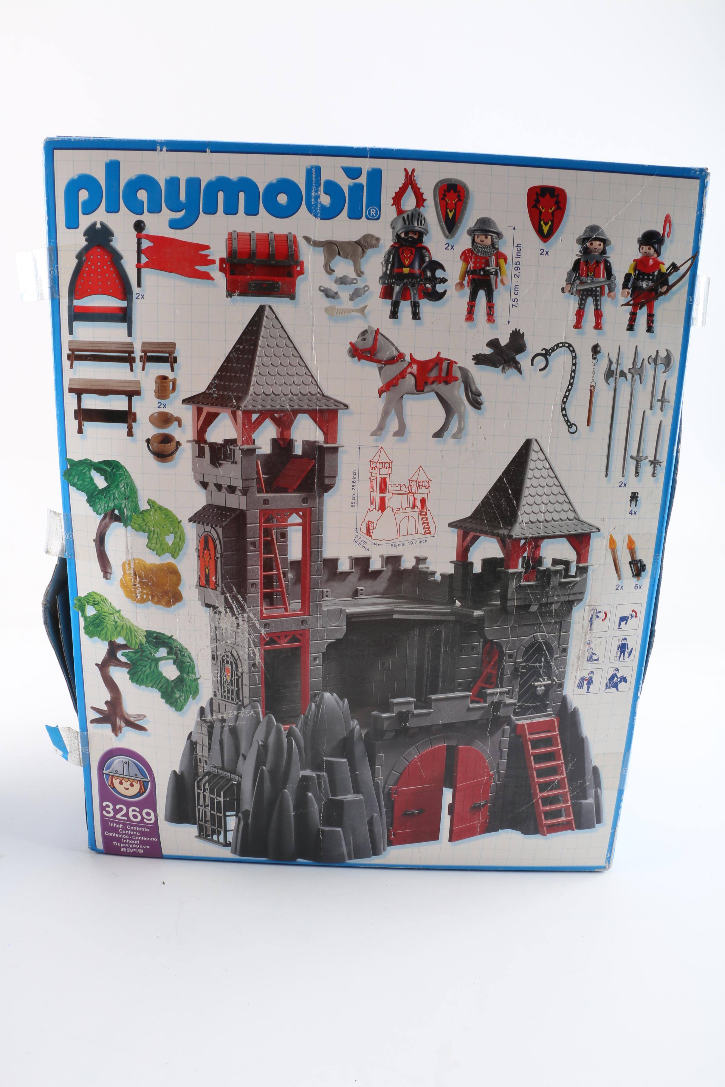 Playmobil "Rock Castle" with Knights and Dragons Sets