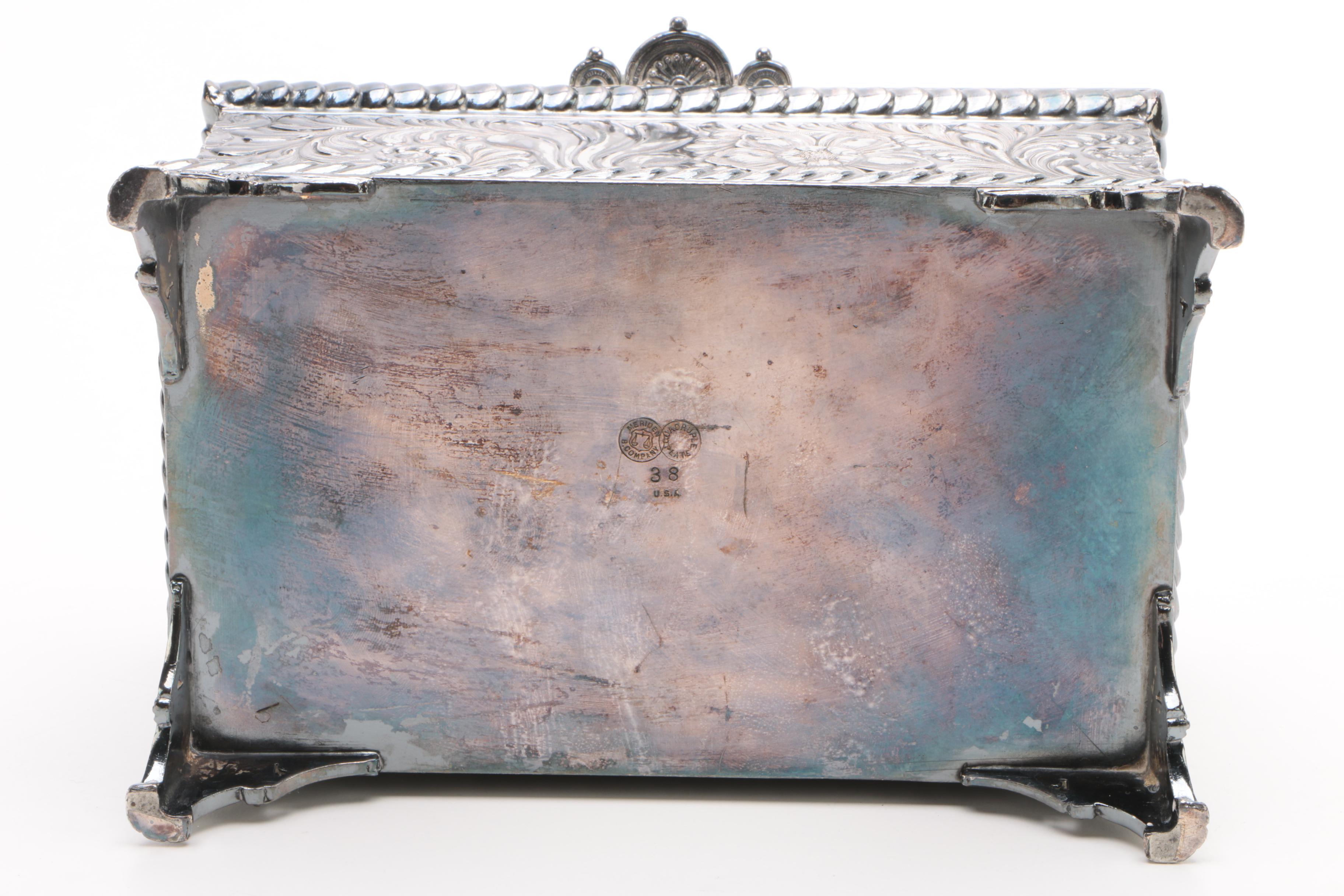 Meriden Britannia Co. Silver-Plated Cigarette Box and Henry Wilkinson Butters