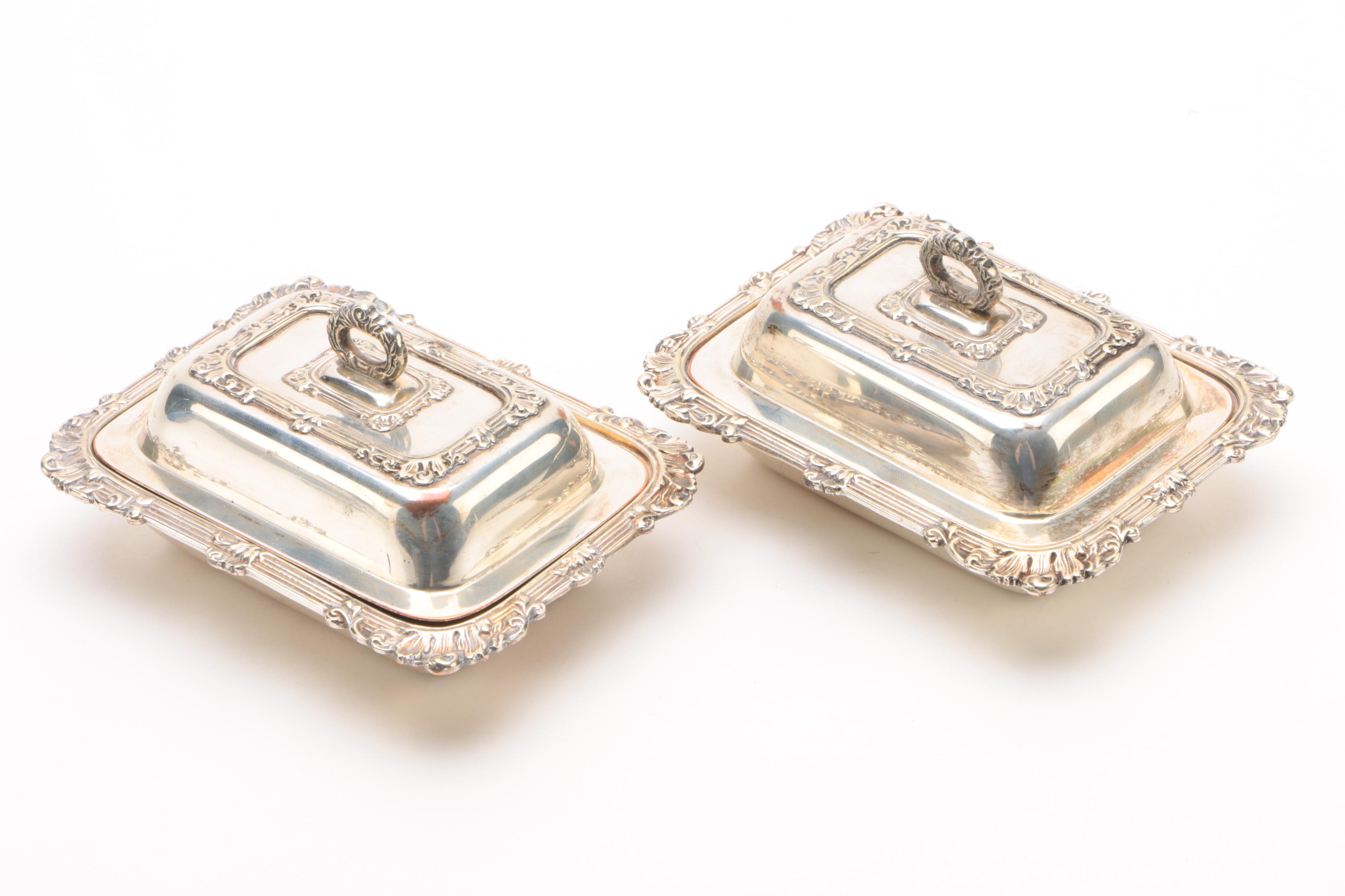 Meriden Britannia Co. Silver-Plated Cigarette Box and Henry Wilkinson Butters