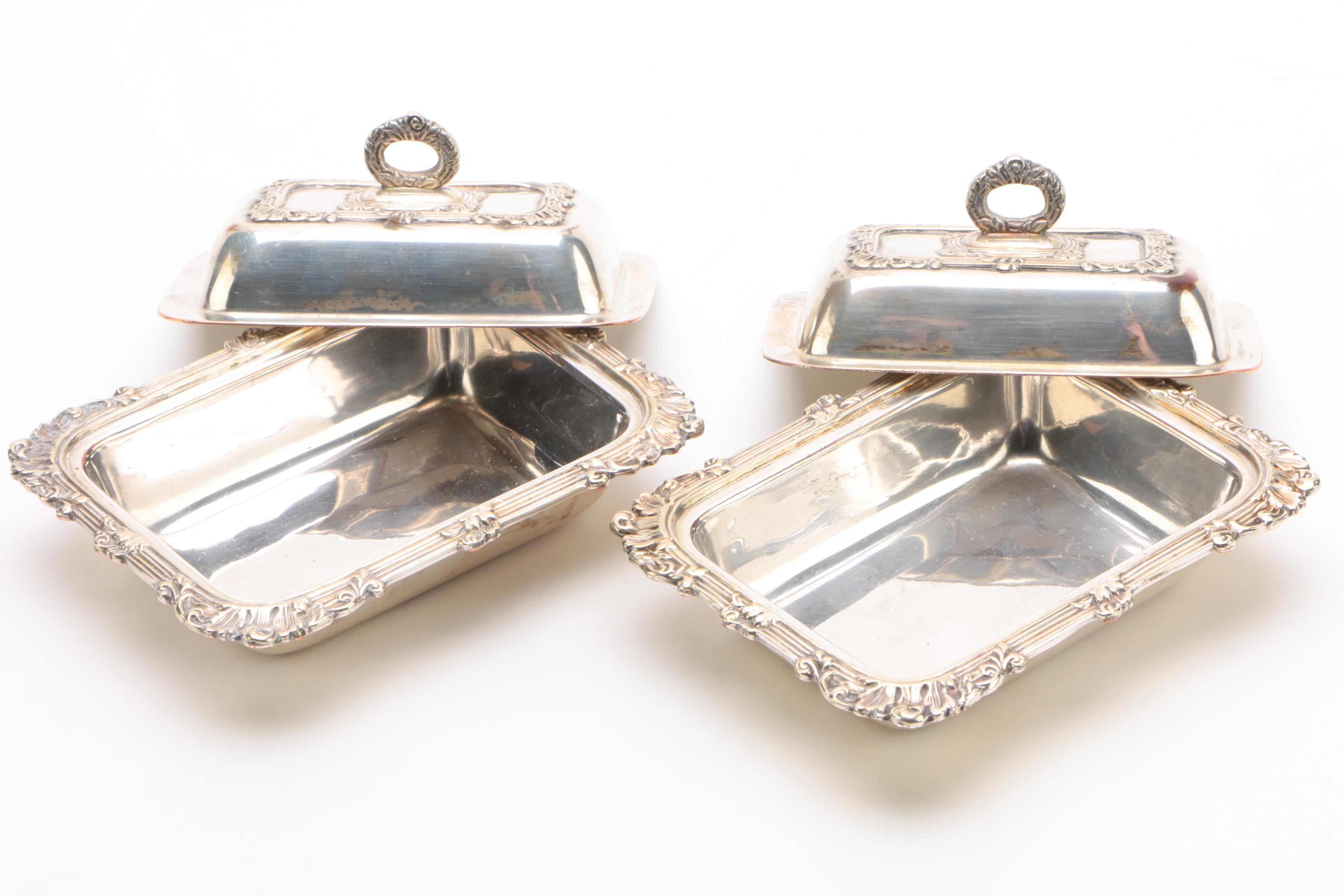 Meriden Britannia Co. Silver-Plated Cigarette Box and Henry Wilkinson Butters