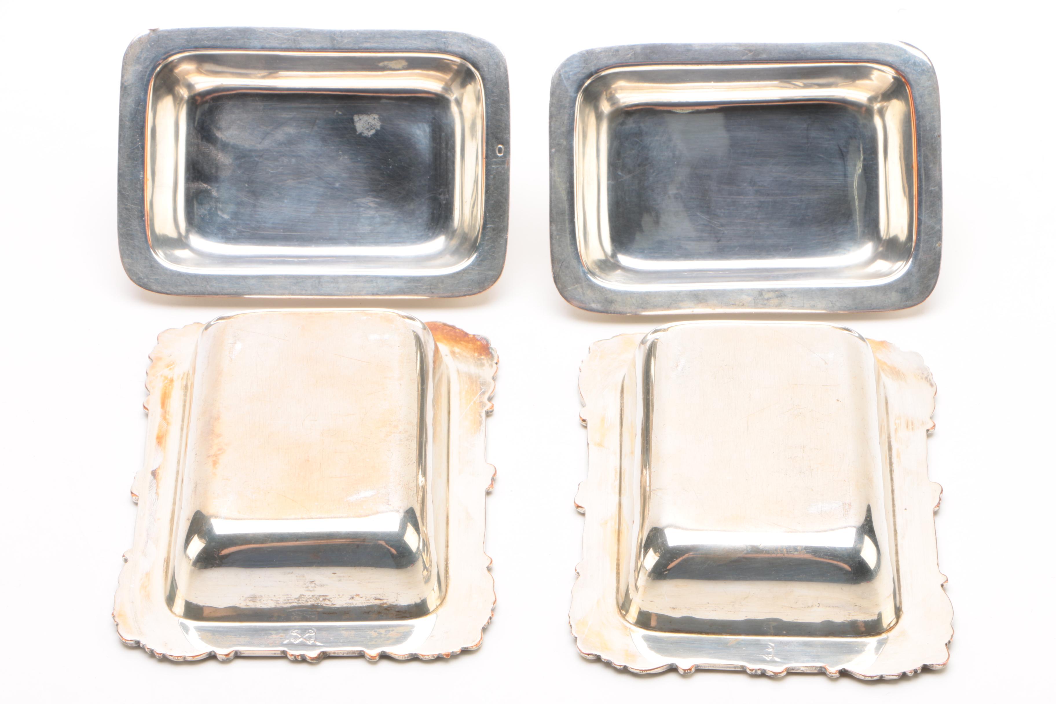 Meriden Britannia Co. Silver-Plated Cigarette Box and Henry Wilkinson Butters