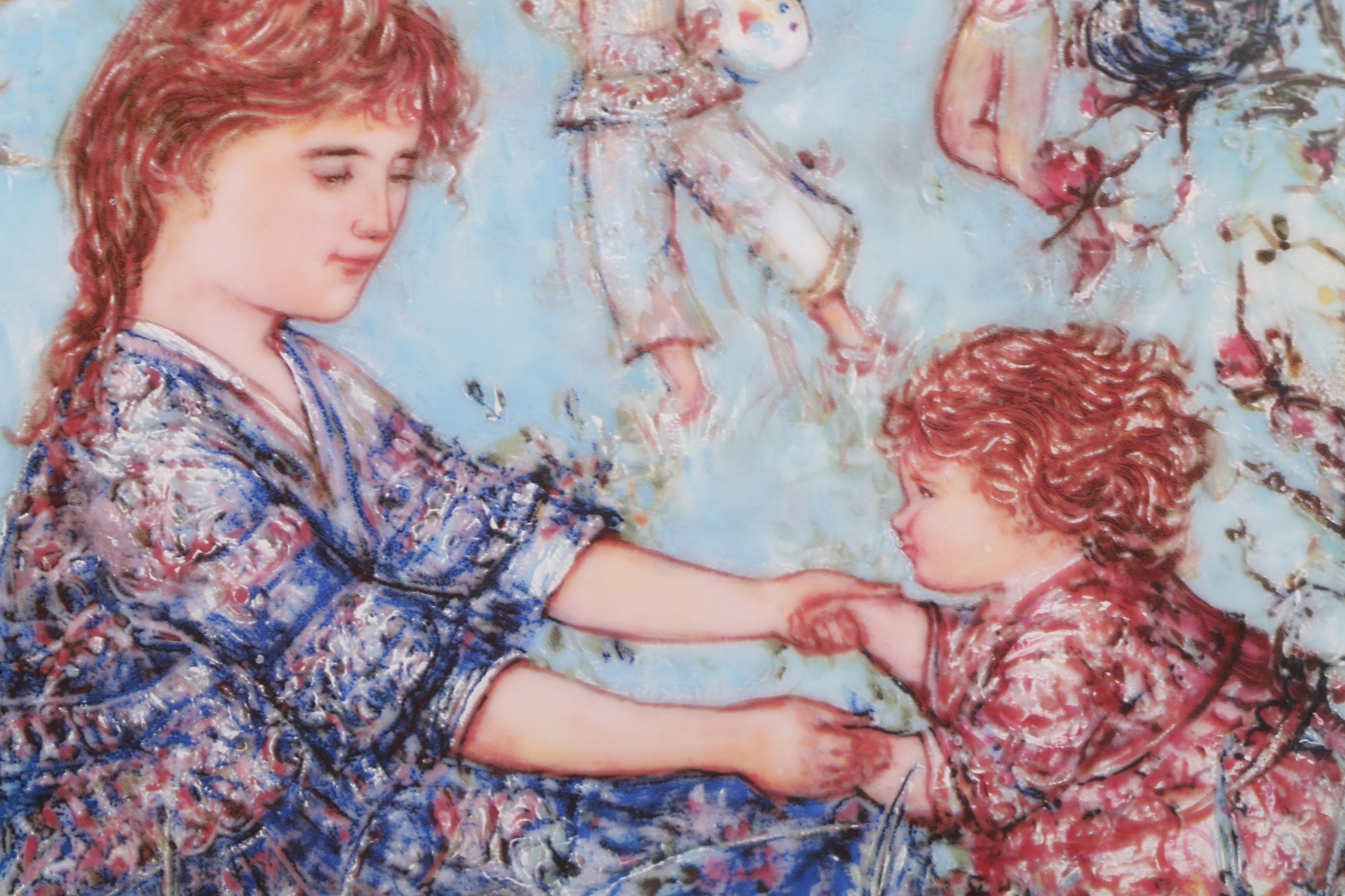 Knowles and Edna Hibel Corporation Porcelain Collector Plates