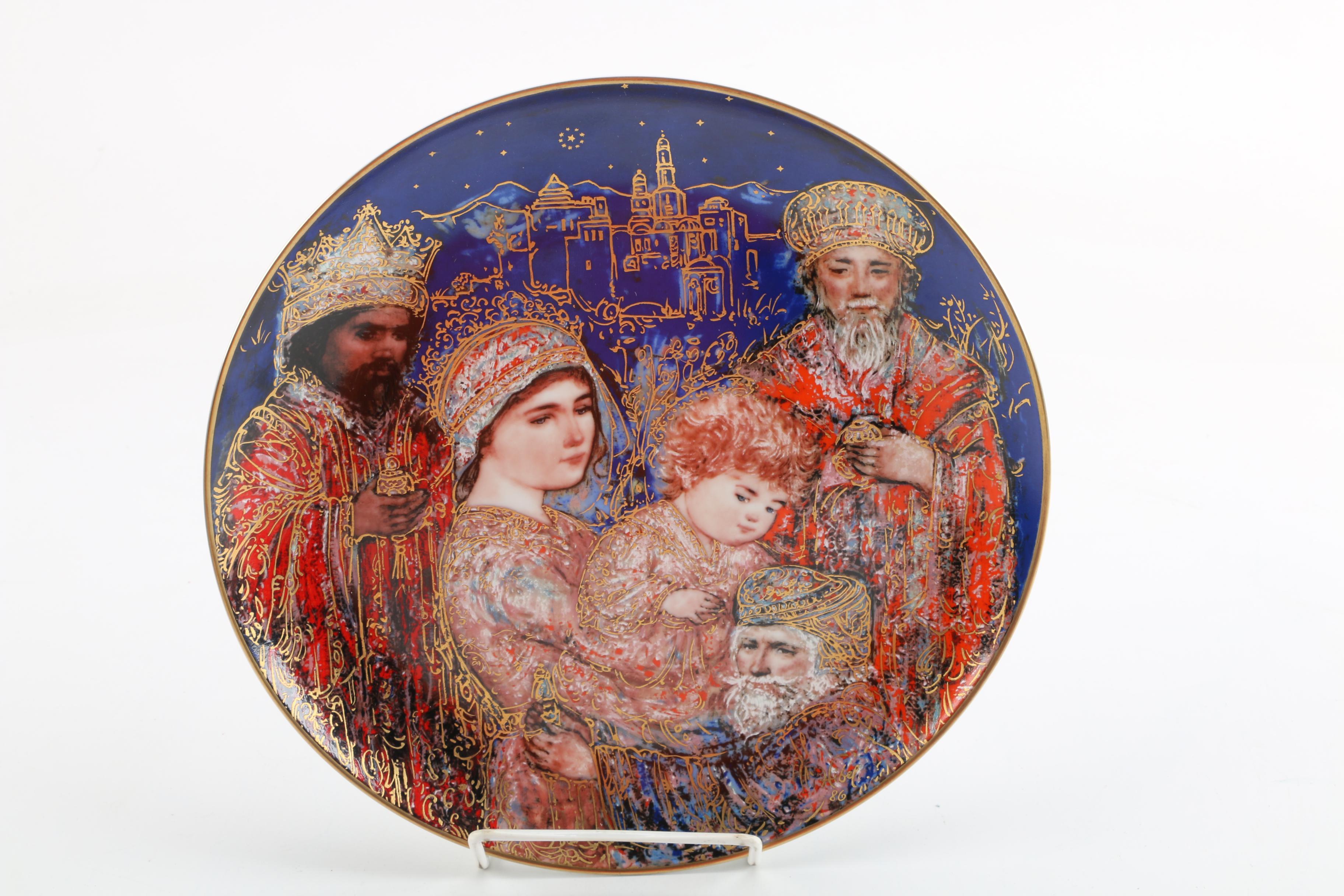 Knowles and Edna Hibel Corporation Porcelain Collector Plates