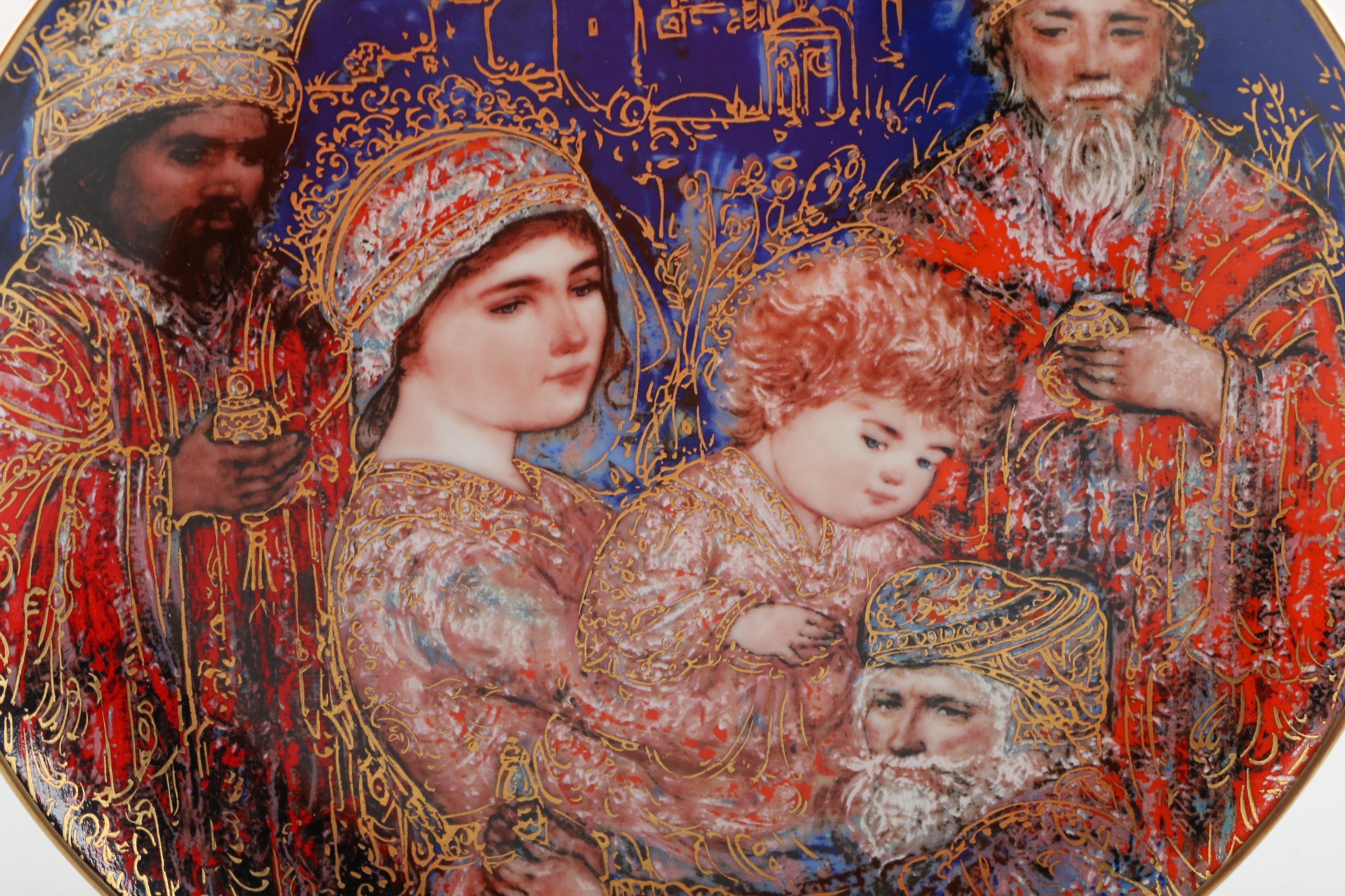 Knowles and Edna Hibel Corporation Porcelain Collector Plates