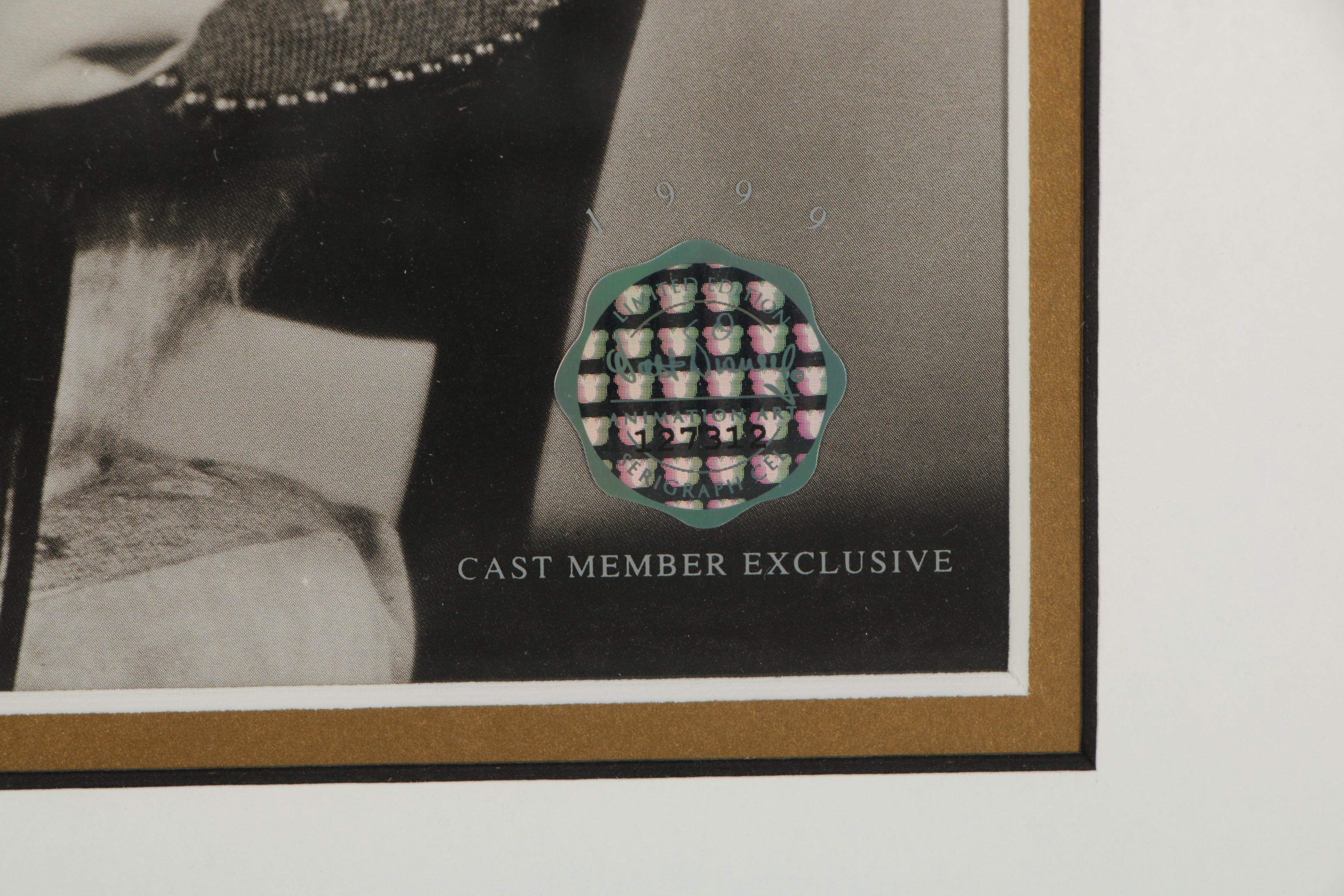 1999 Limited Edition Disney Sericel "Profiles of Imagination"