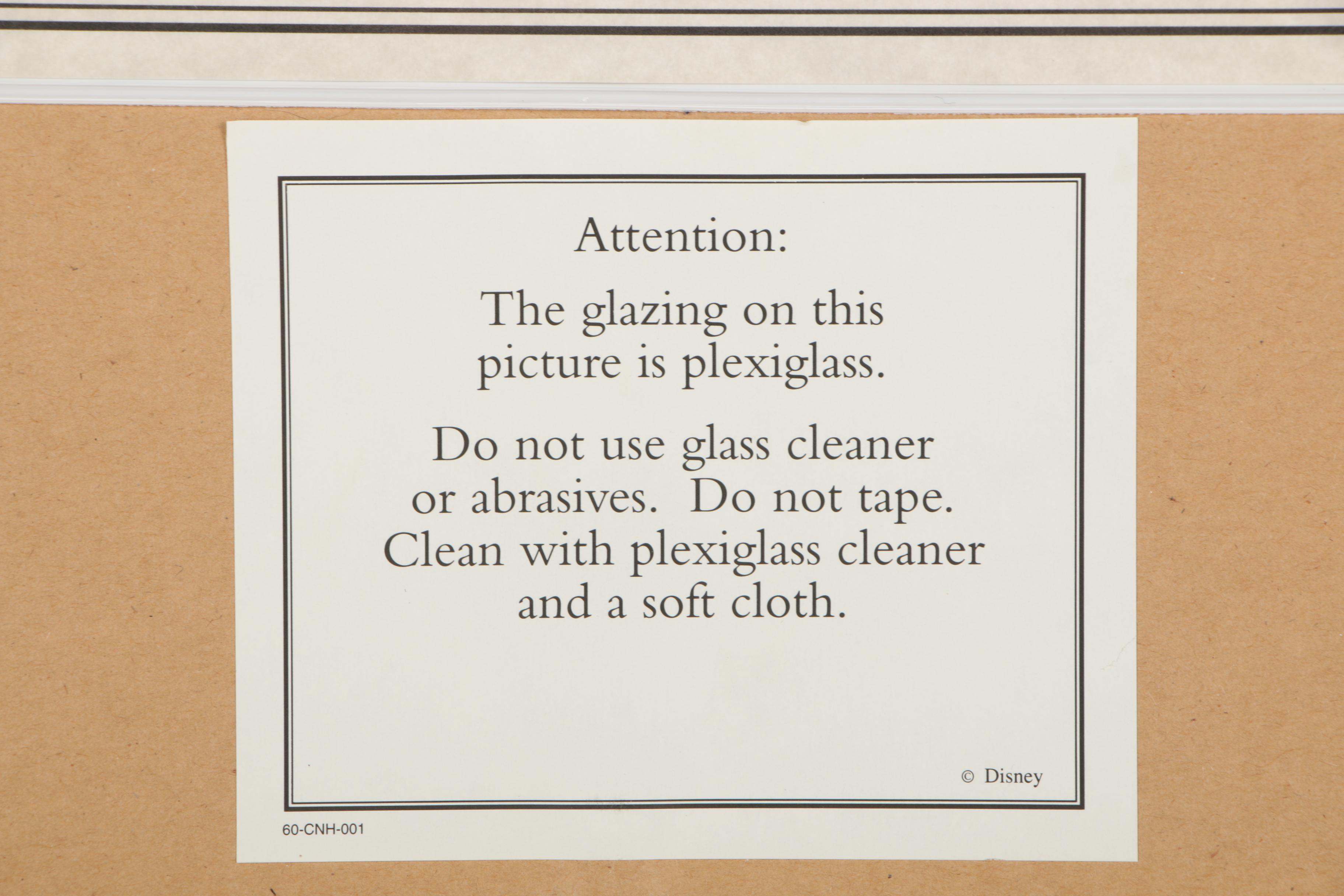 1999 Limited Edition Disney Sericel "Profiles of Imagination"