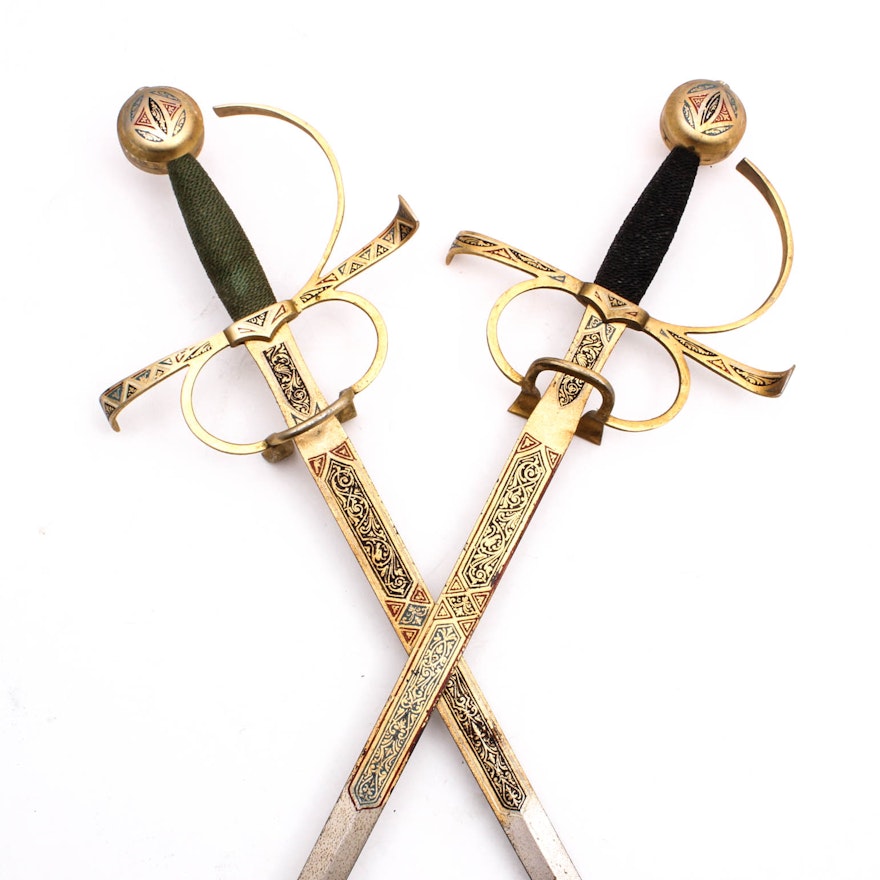 Decorative Enameled Swords