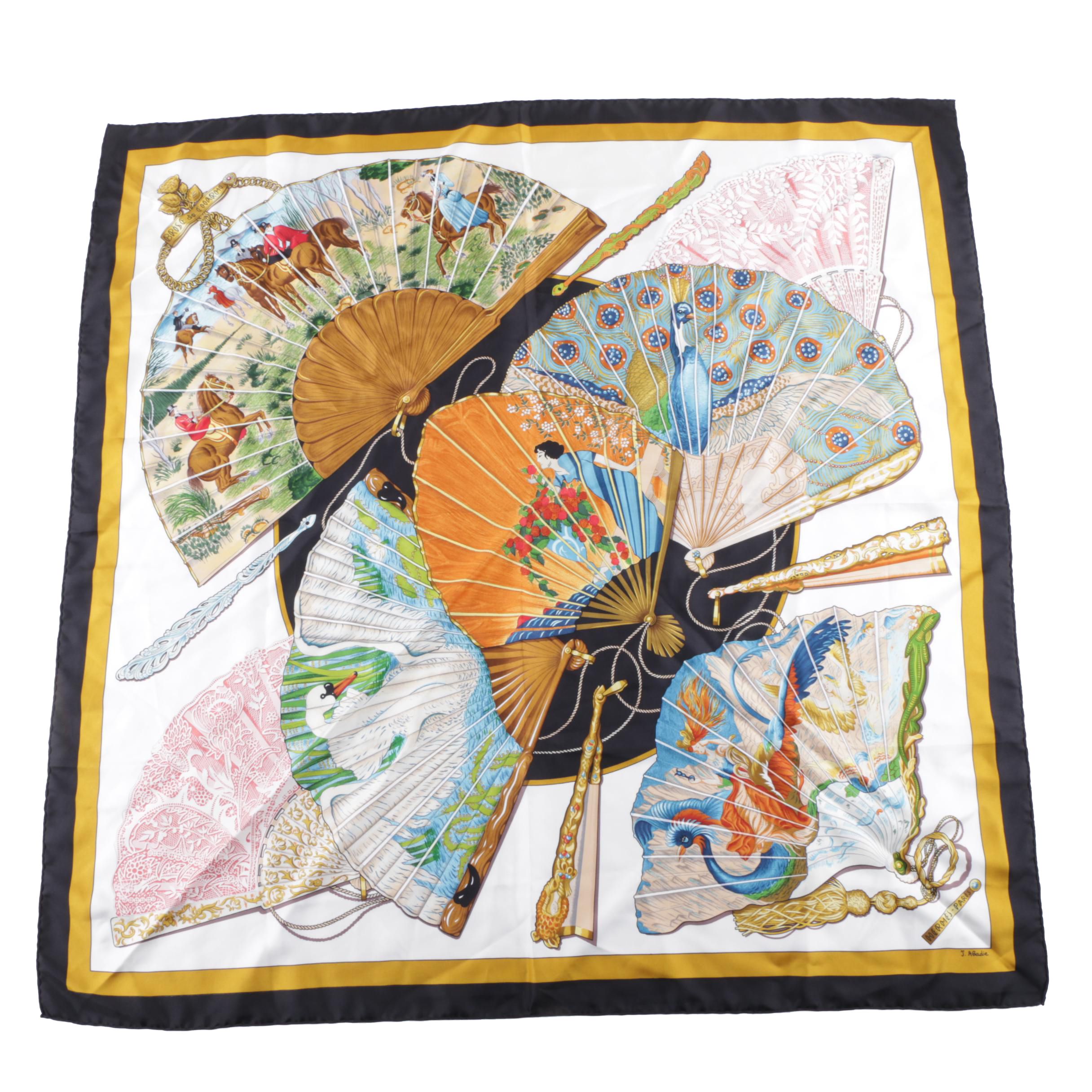 Hermès of Paris "Brise de Charme" Silk Scarf