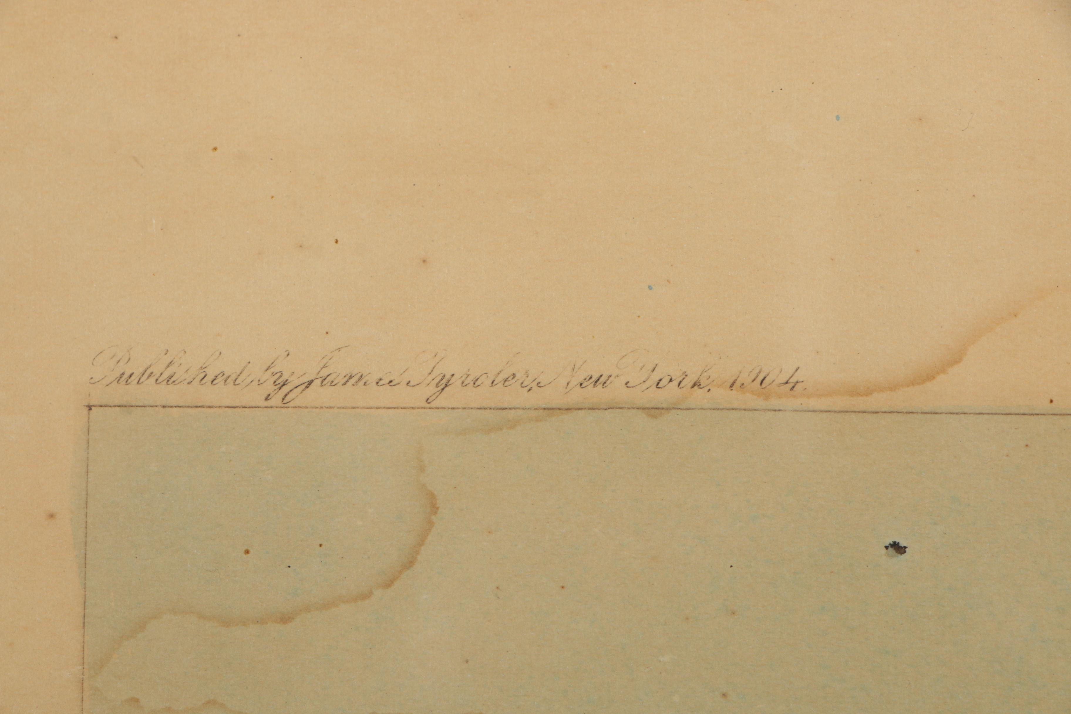 William C. Moore 1904 Hand-Colored Etching