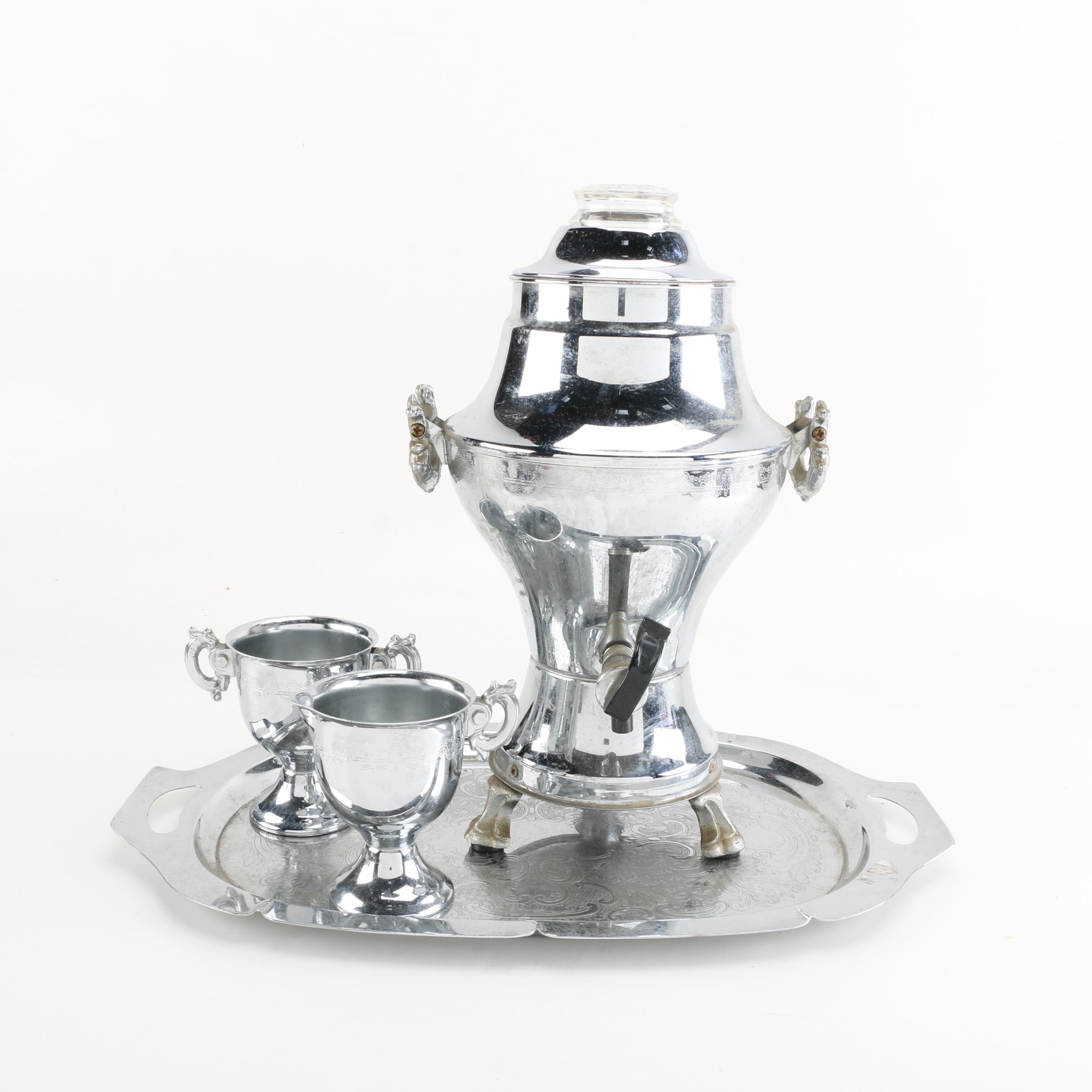 Metal Serveware Including United Metal Goods and Farber Brothers