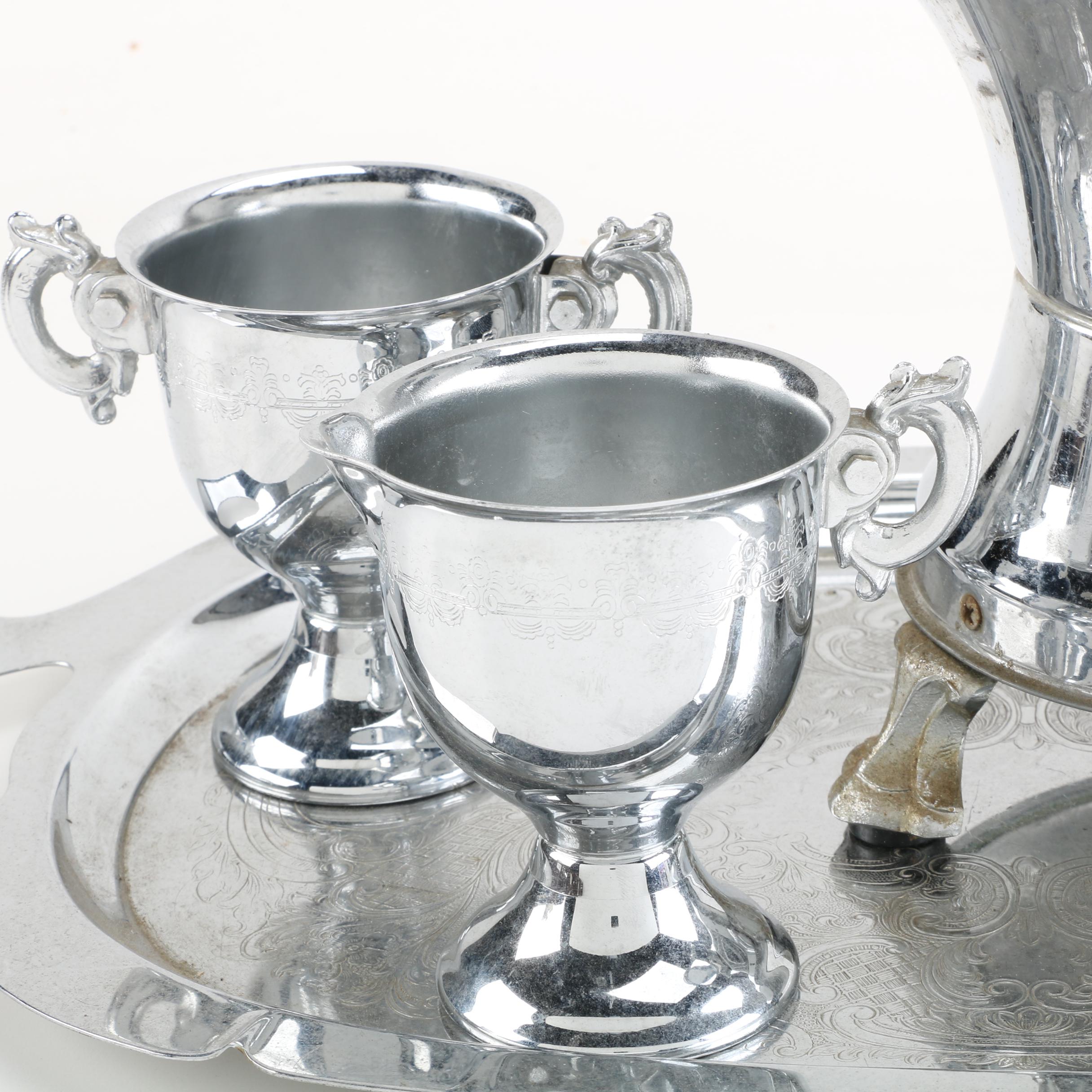 Metal Serveware Including United Metal Goods and Farber Brothers