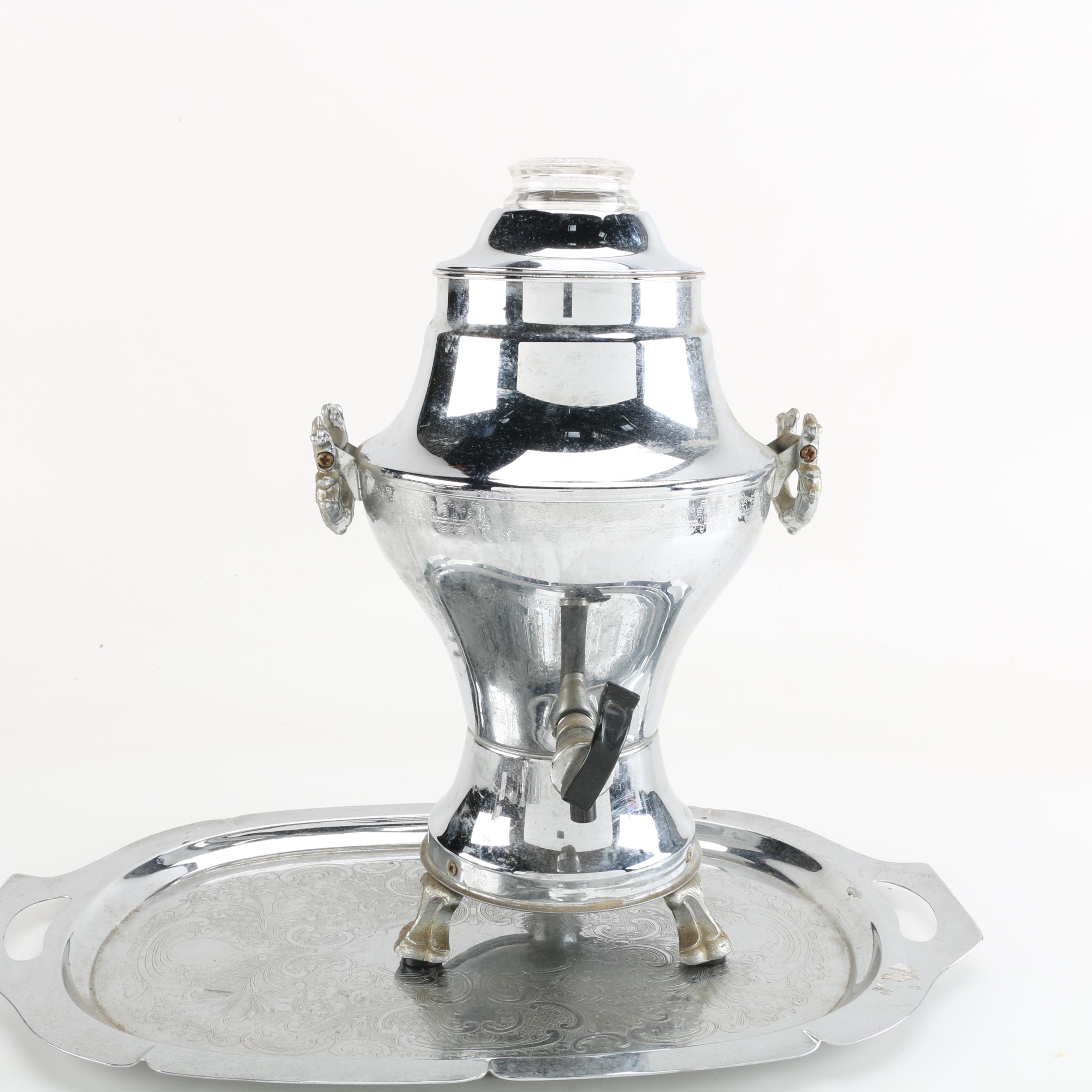 Metal Serveware Including United Metal Goods and Farber Brothers