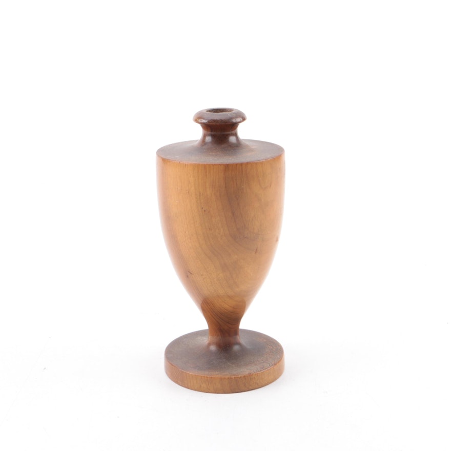 Handcrafted Myrtlewood Bud Vase by Myrtle Craft Studio