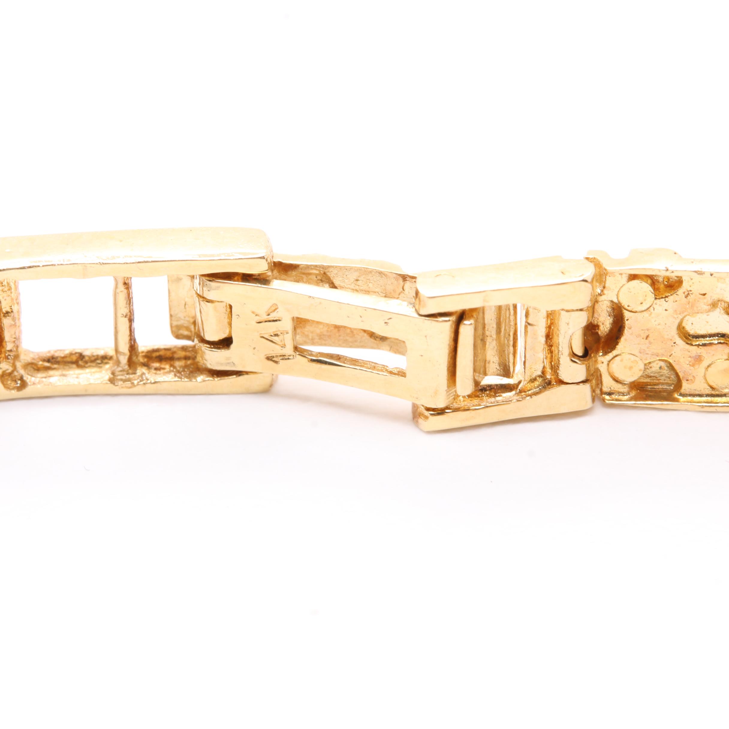 Geneve 14K Yellow Gold and Diamond Watch