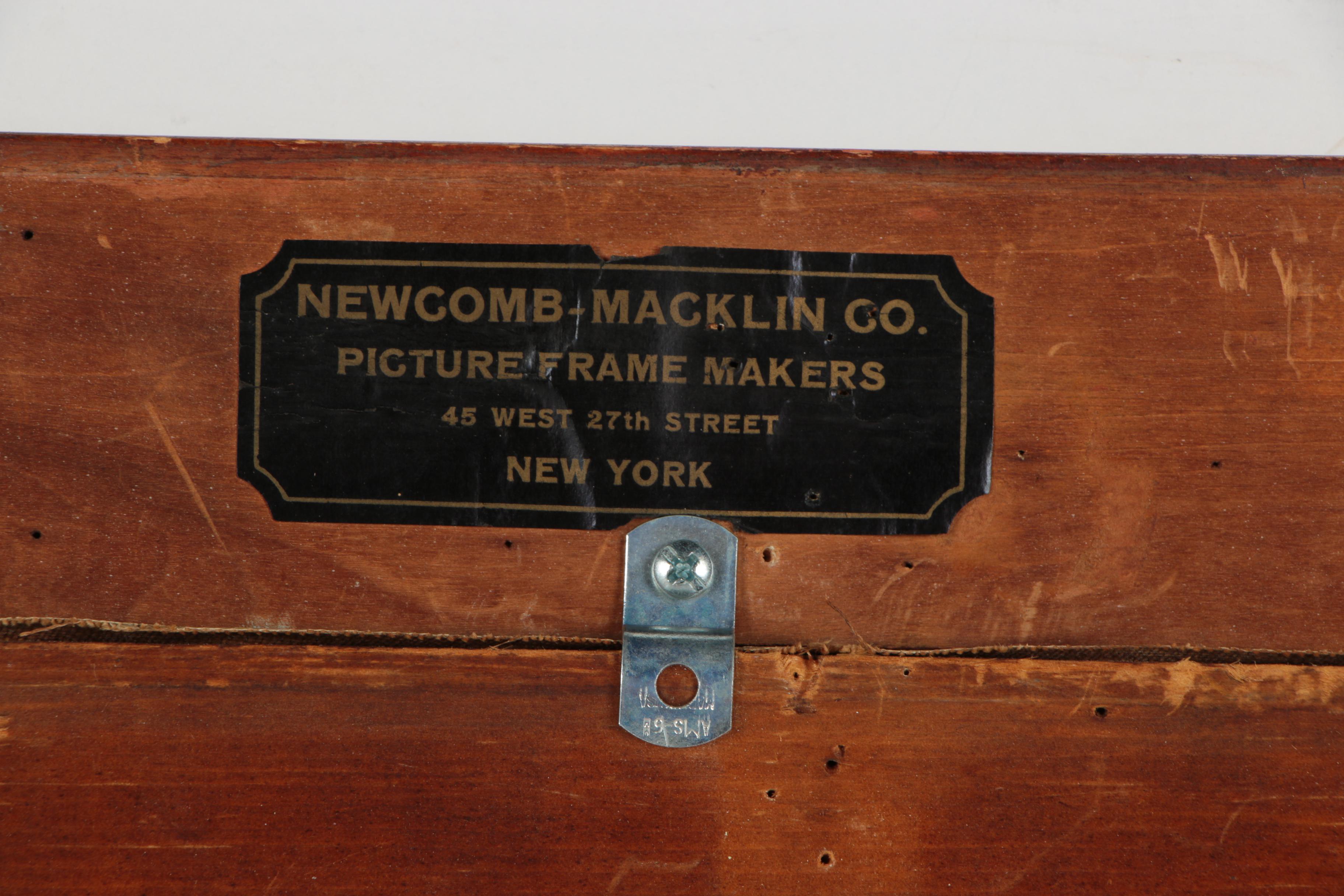 Henry E. Fritz Oil Painting "Spring, Bavaria, 1936" in Newcomb Macklin Frame