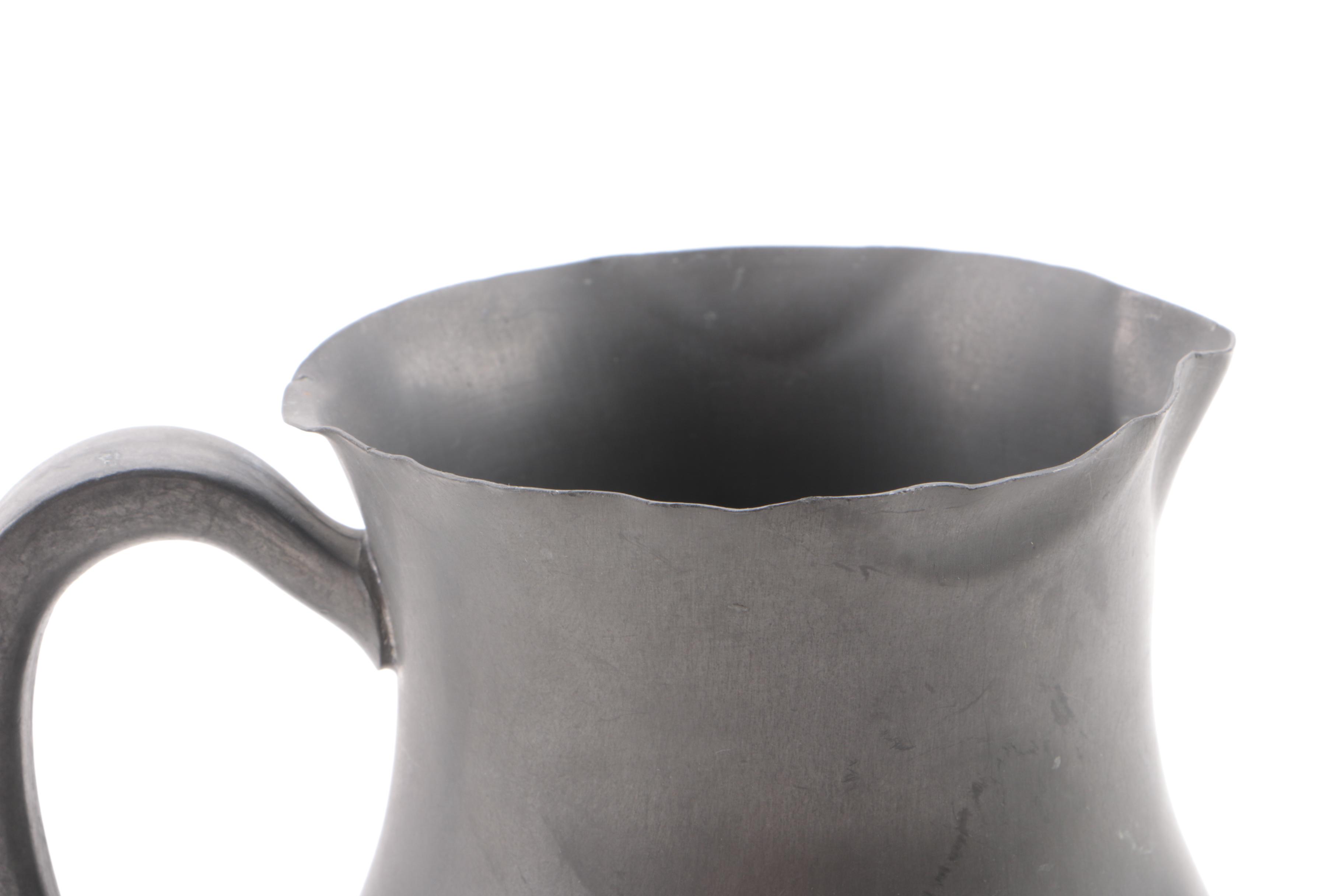 Vintage Pewter Serveware Featuring Rice, Pilgrim, and National