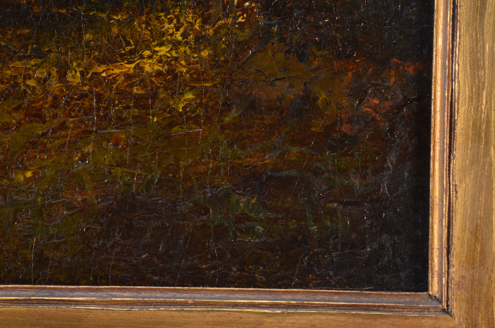 Hudson M. Kitchell Antique Oil Painting on Canvas