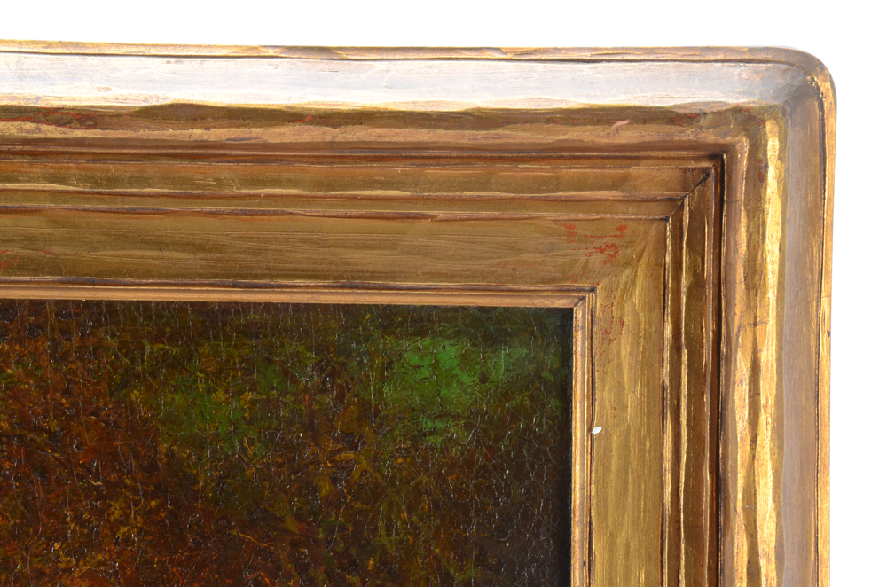 Hudson M. Kitchell Antique Oil Painting on Canvas