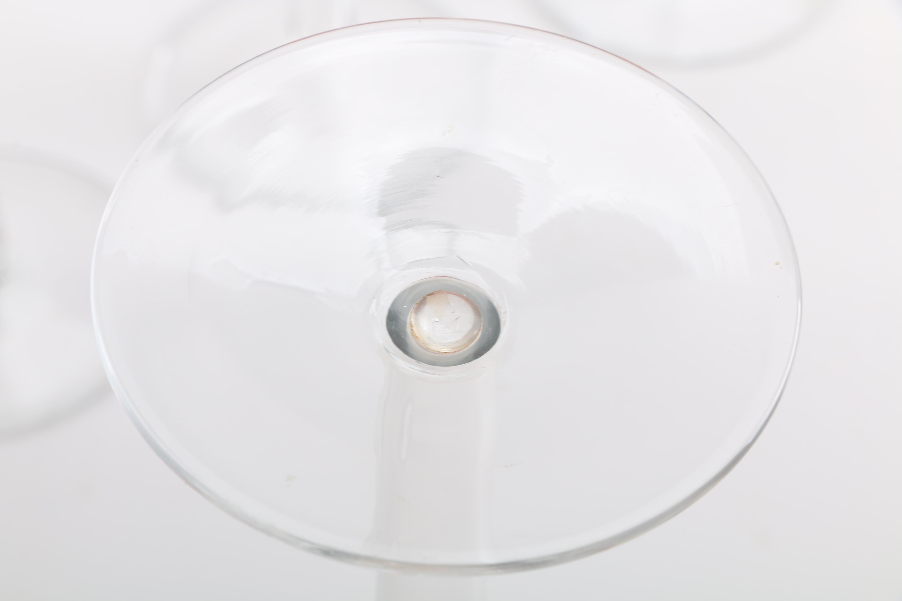 Tiffany "Trumpet" Hollow Stemmed Crystal Champagne Flutes