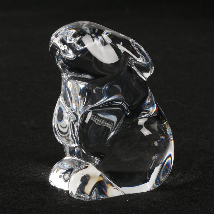 Baccarat Crystal Rabbit Figurine