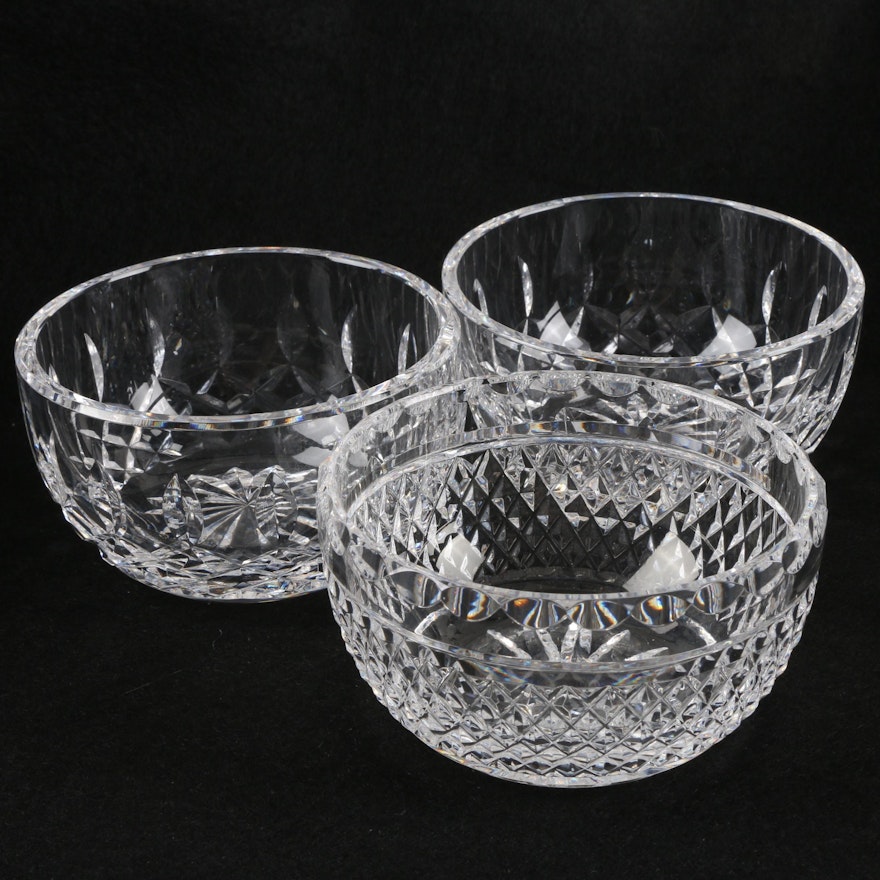 Waterford Crystal Serving Bowls Featuring "Lismore"