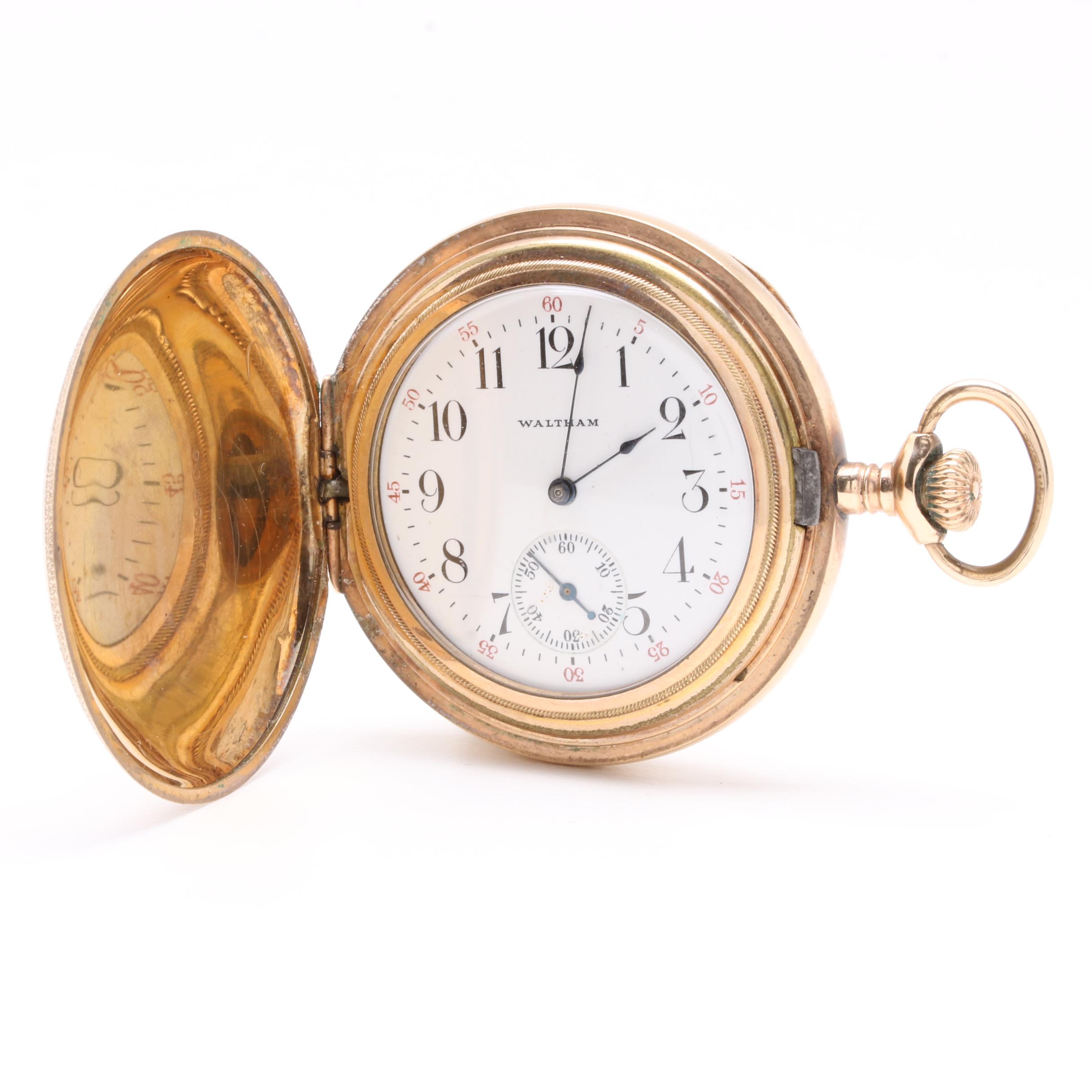 Circa 1907 Waltham Gold Filled Pocket Watch
