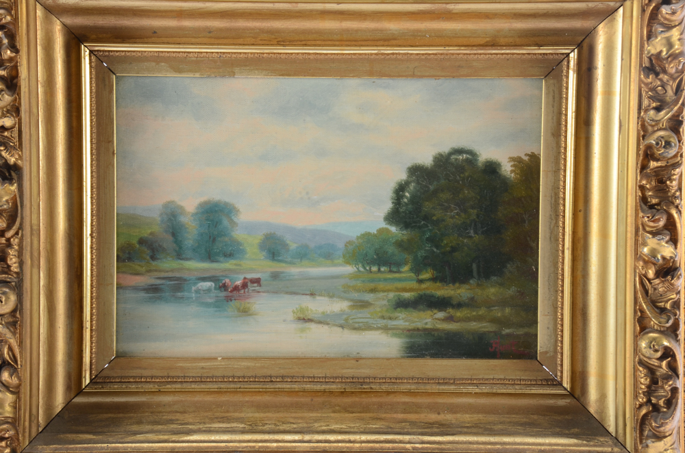 John Powell Hunt Original Oil Painting on Canvasboard