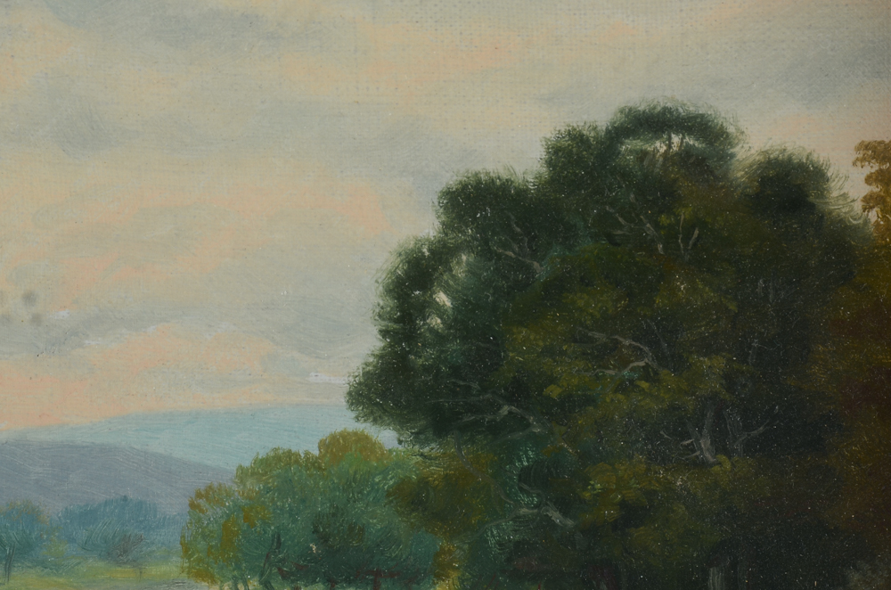 John Powell Hunt Original Oil Painting on Canvasboard