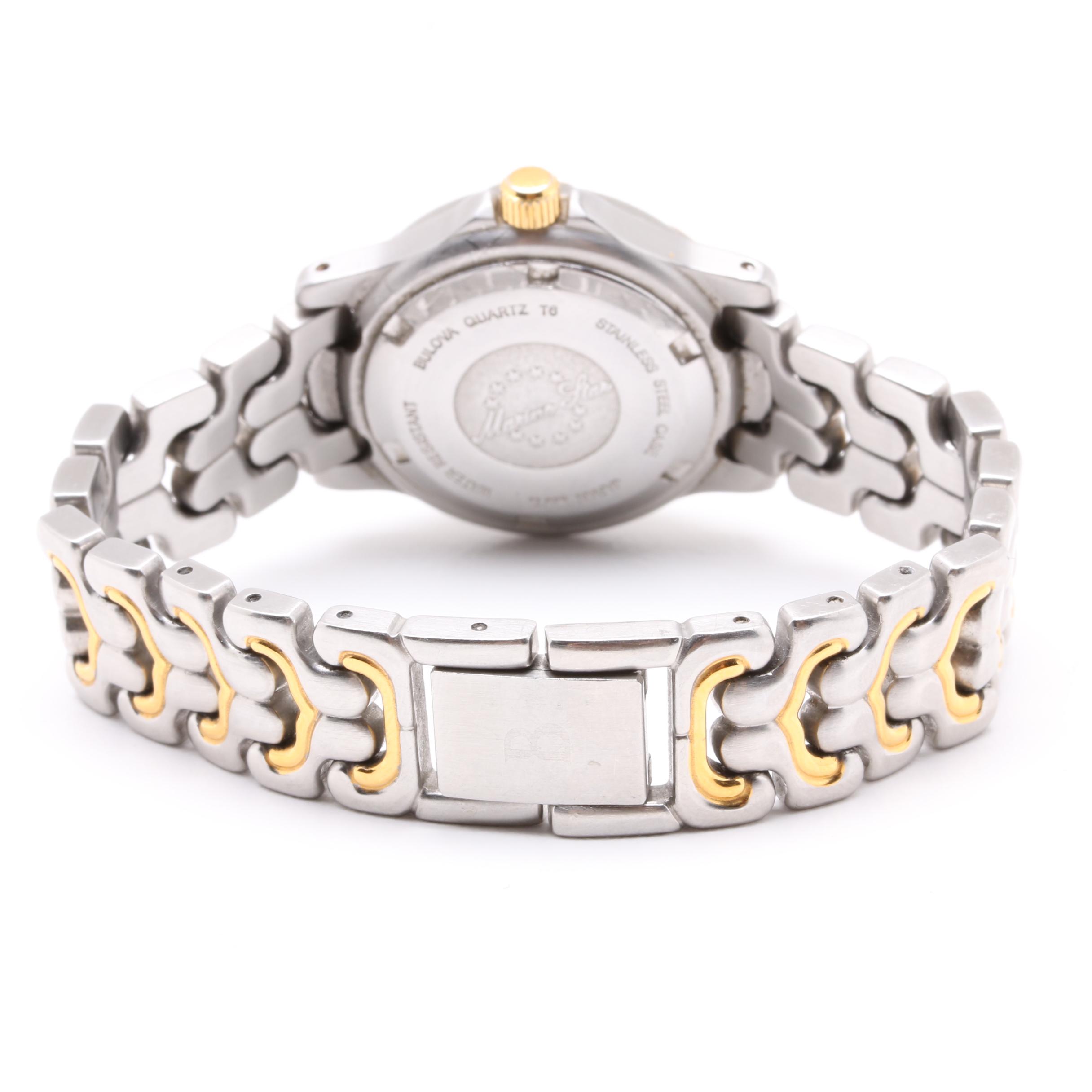 Bulova Stainless Steel "Marine Star" Two-Tone Watch