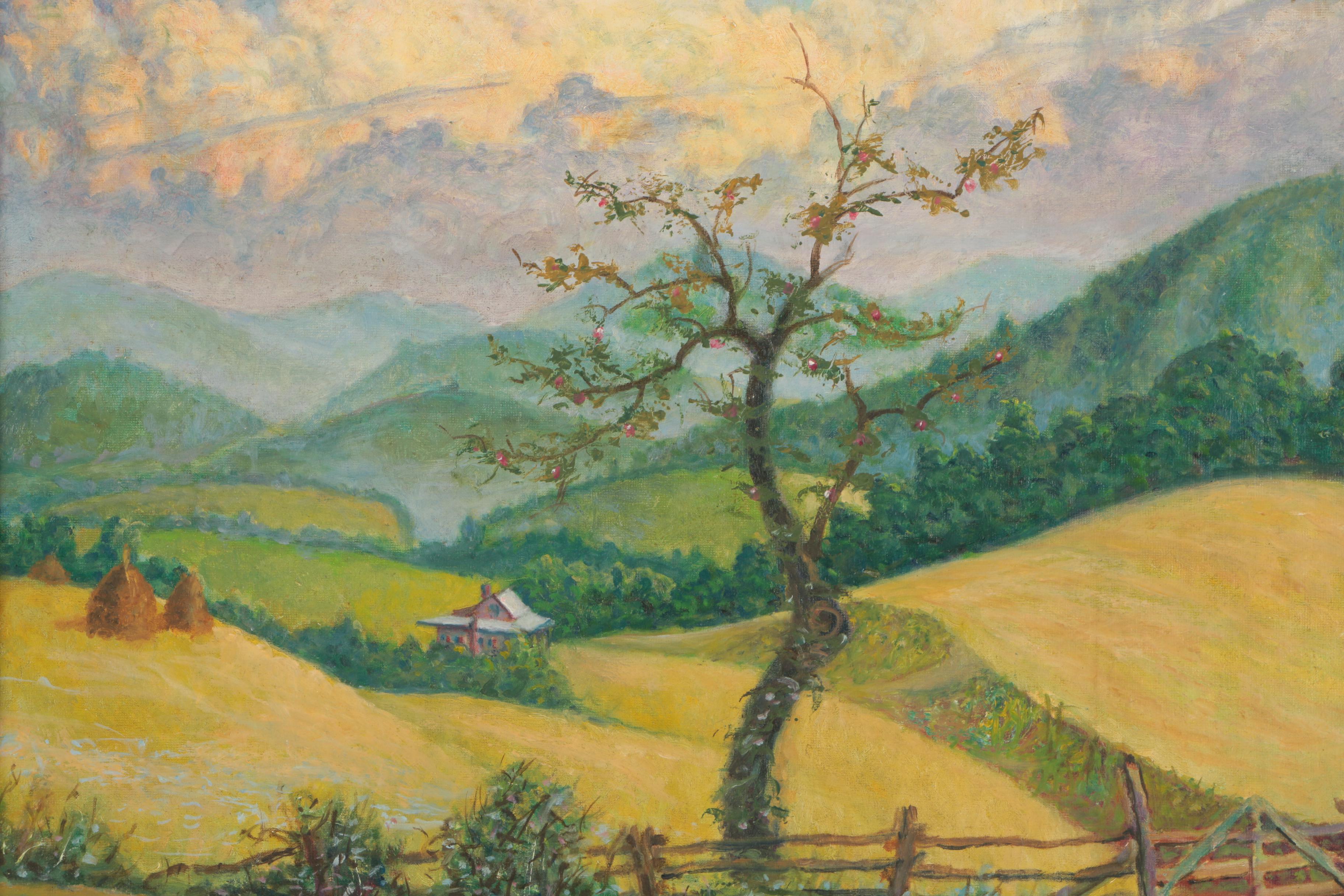 Henry E. Fritz Oil Painting "Afterglow"