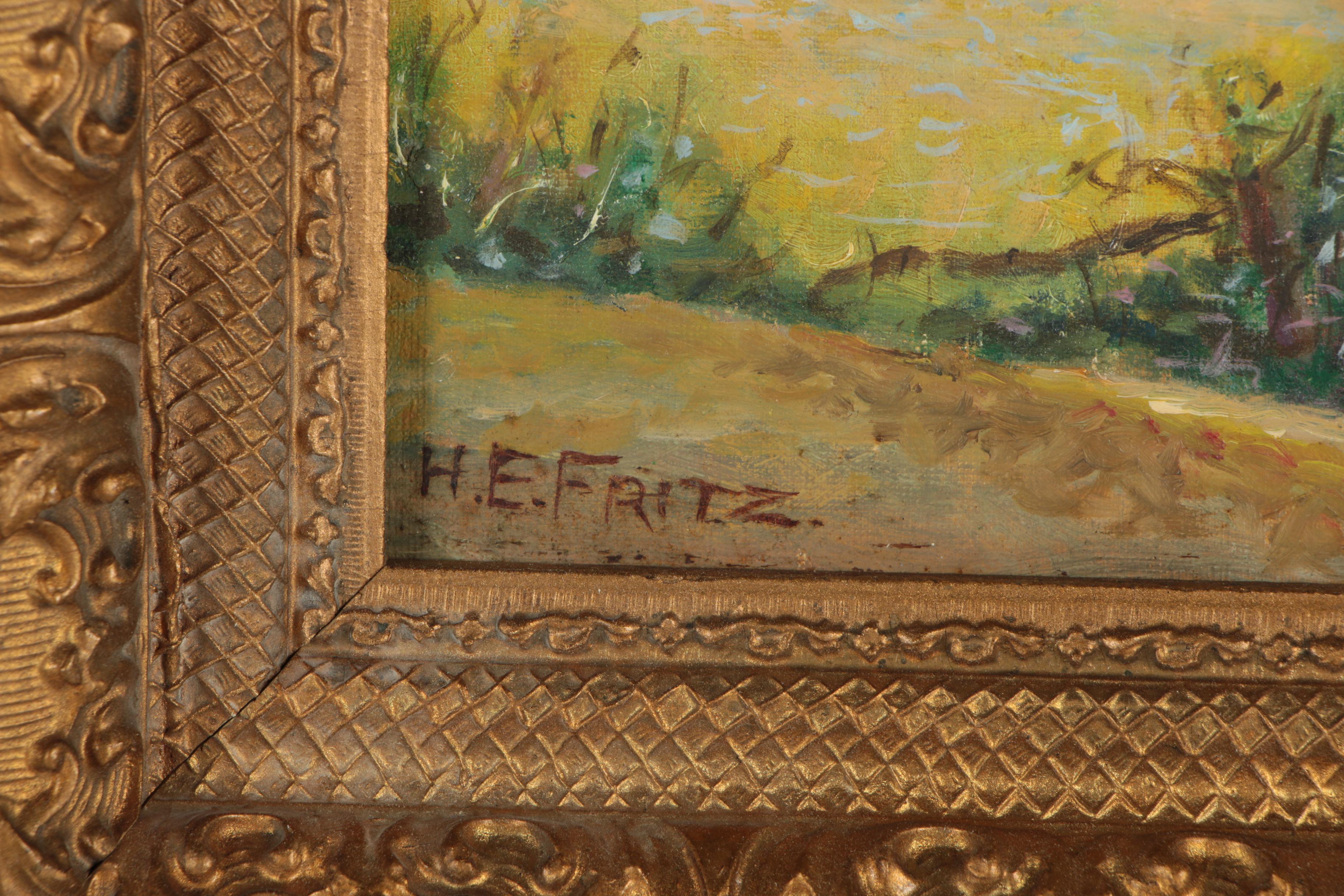 Henry E. Fritz Oil Painting "Afterglow"