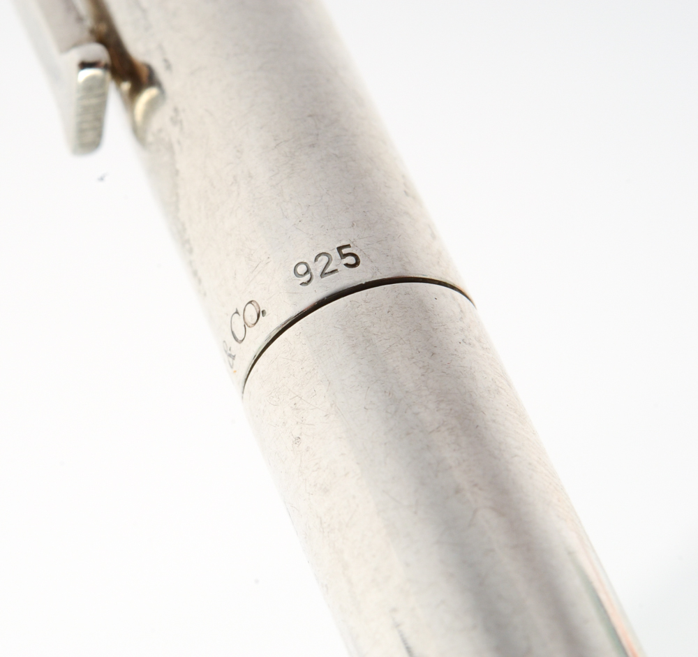 Sterling Silver Tiffany & Co. Executive T-Clip Ballpoint Pen