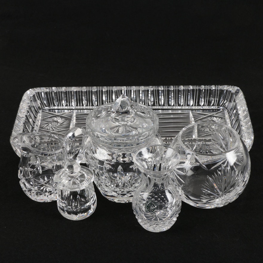 Crystal Serveware including Galway and Waterford Crystal