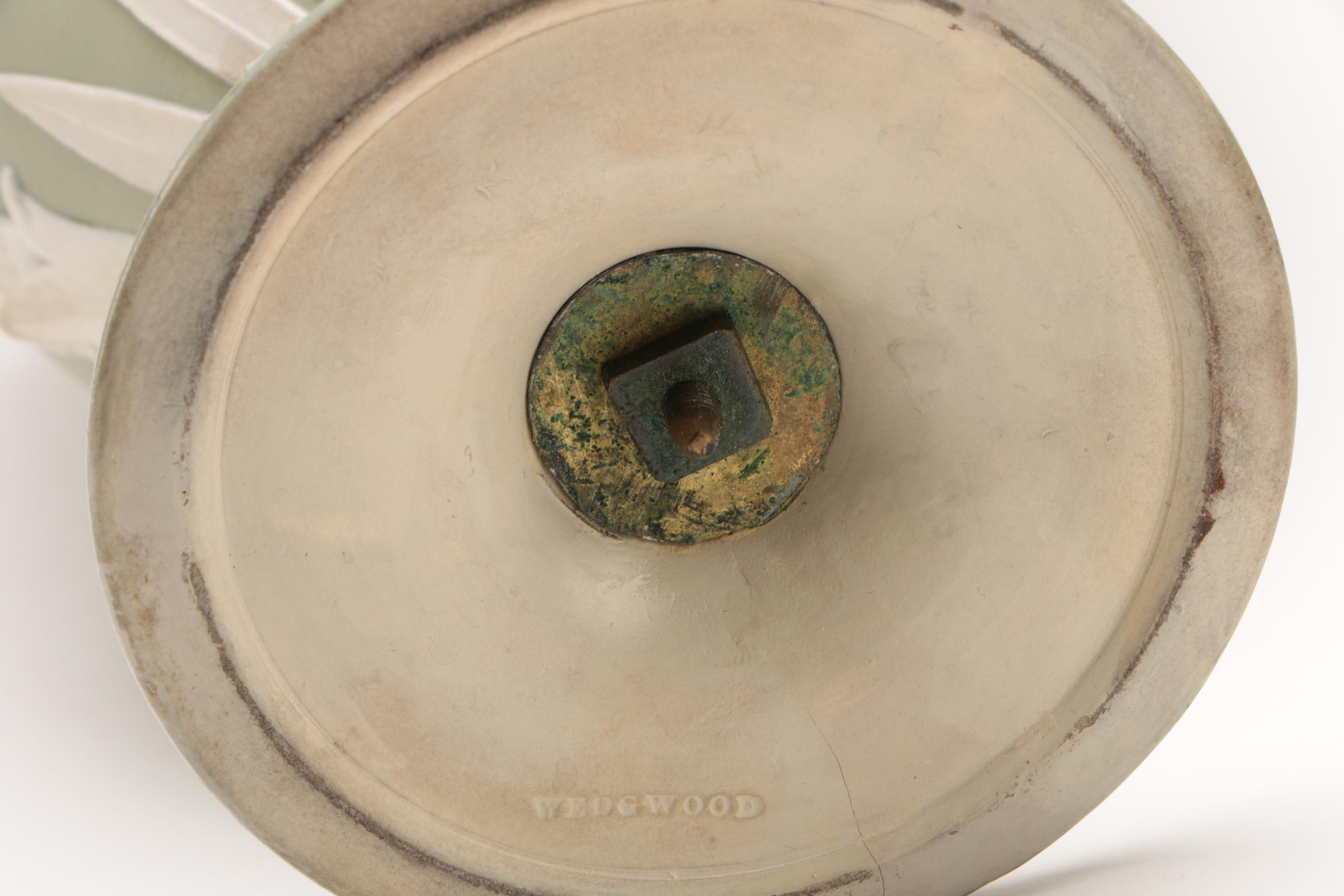 19th Century Wedgwood Jasperware Covered Zodiac Urns with an Egg Trinket Box