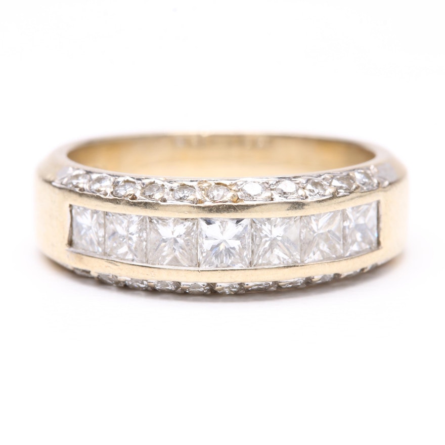 18K Yellow Gold 1.00 CTW Diamond Ring