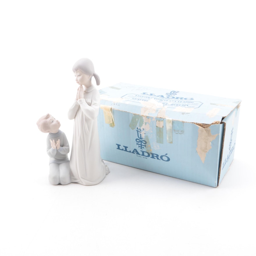 Lladró "Teaching to Pray" Porcelain Figurine