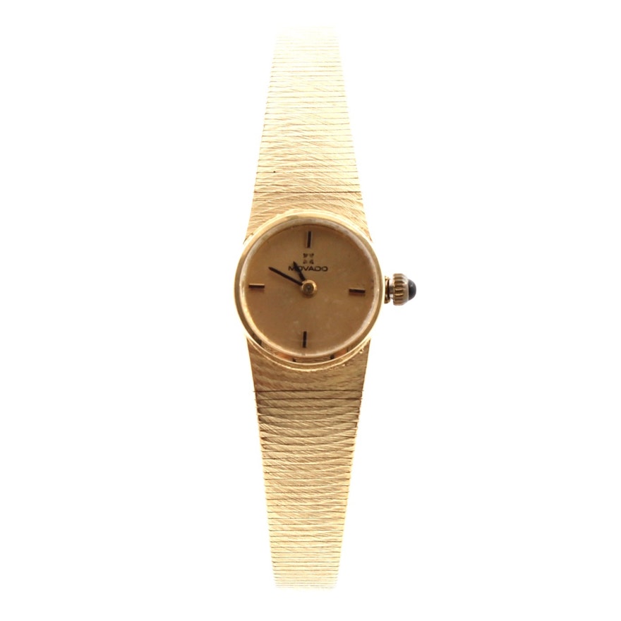 Movado 14K Yellow Gold Wristwatch