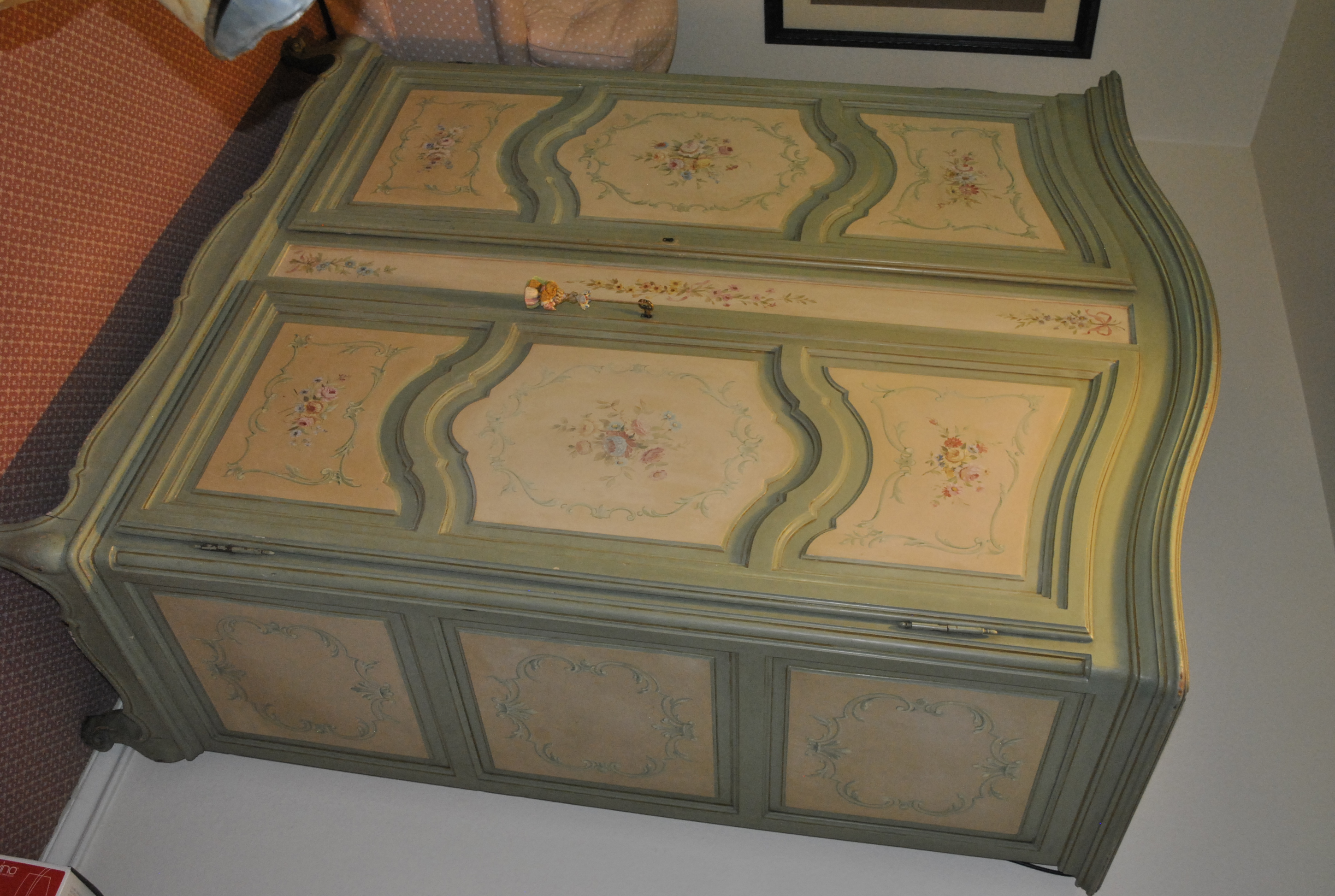 Vintage French Provincial Style Painted Wardrobe