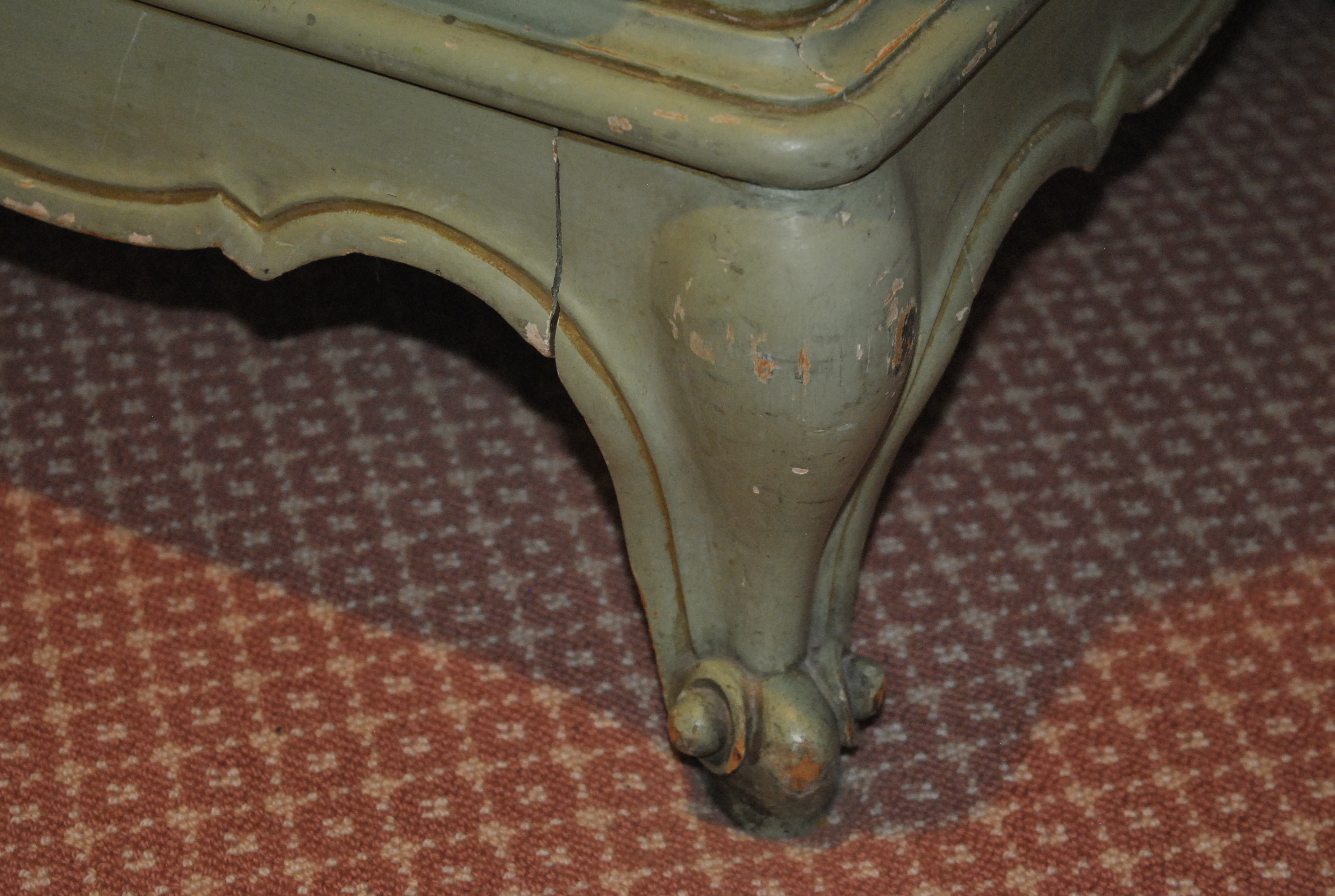 Vintage French Provincial Style Painted Wardrobe