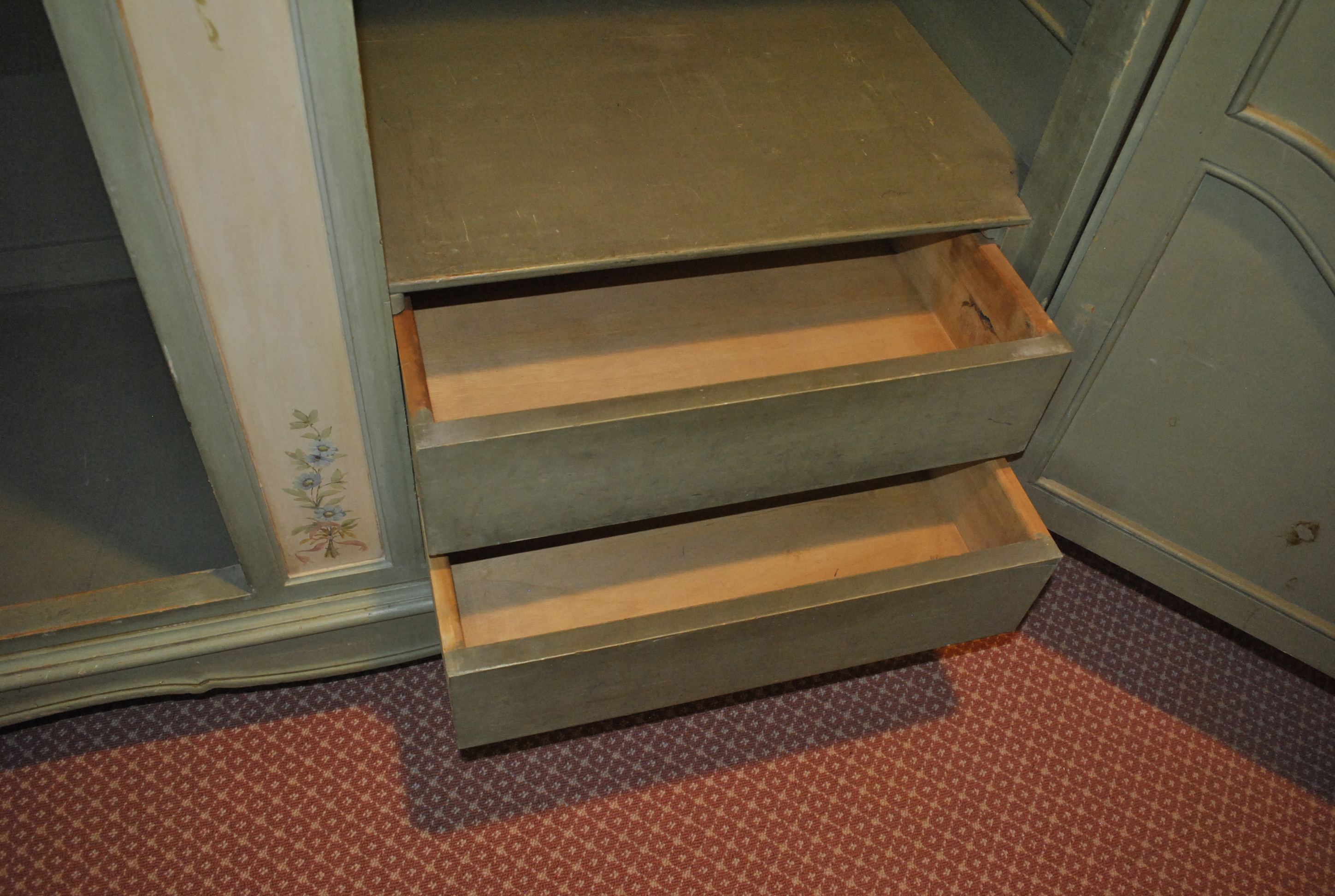 Vintage French Provincial Style Painted Wardrobe