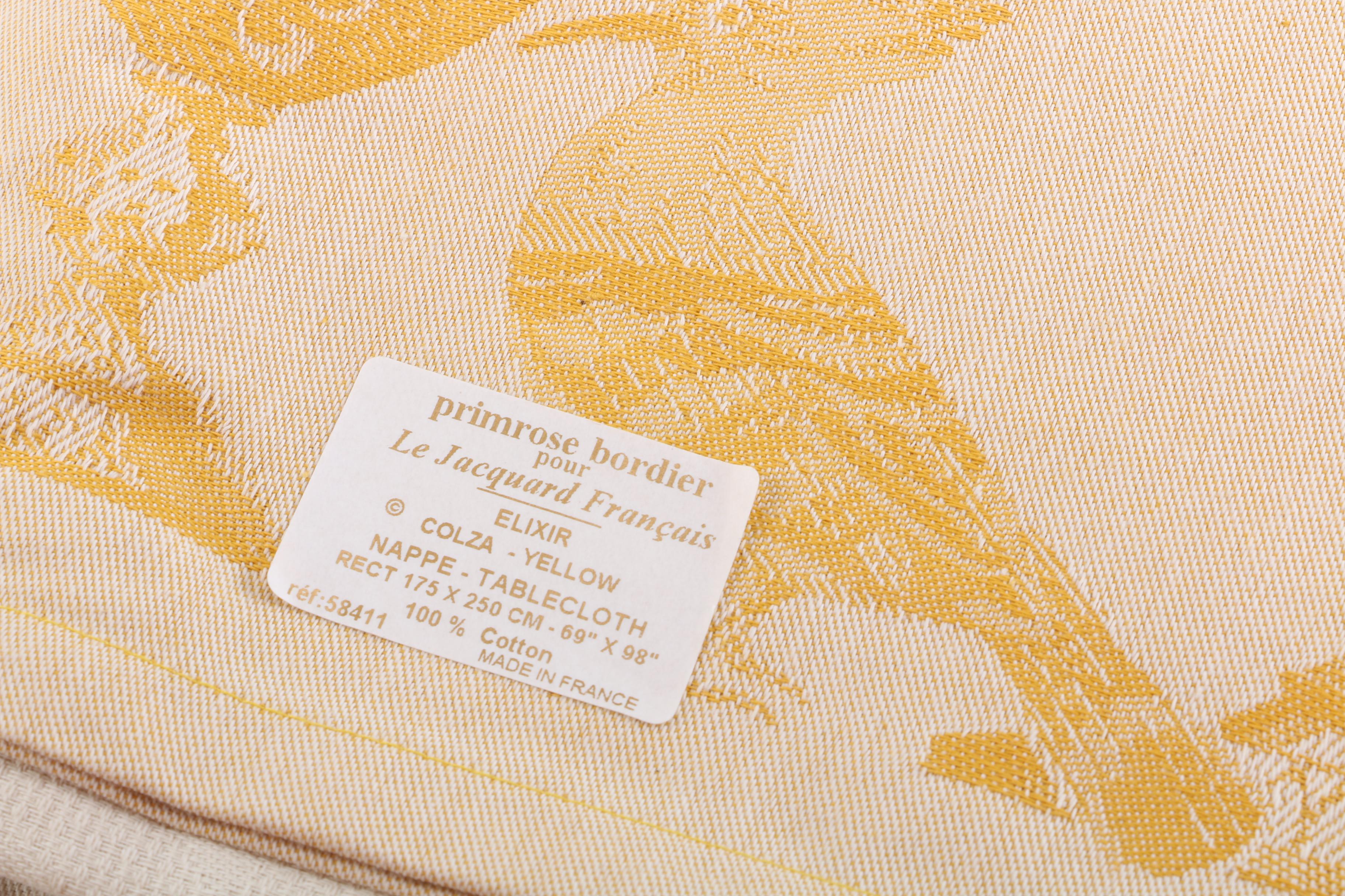 Le Jacquard Français "Primrose Bordier" Tablecloth and Napkins