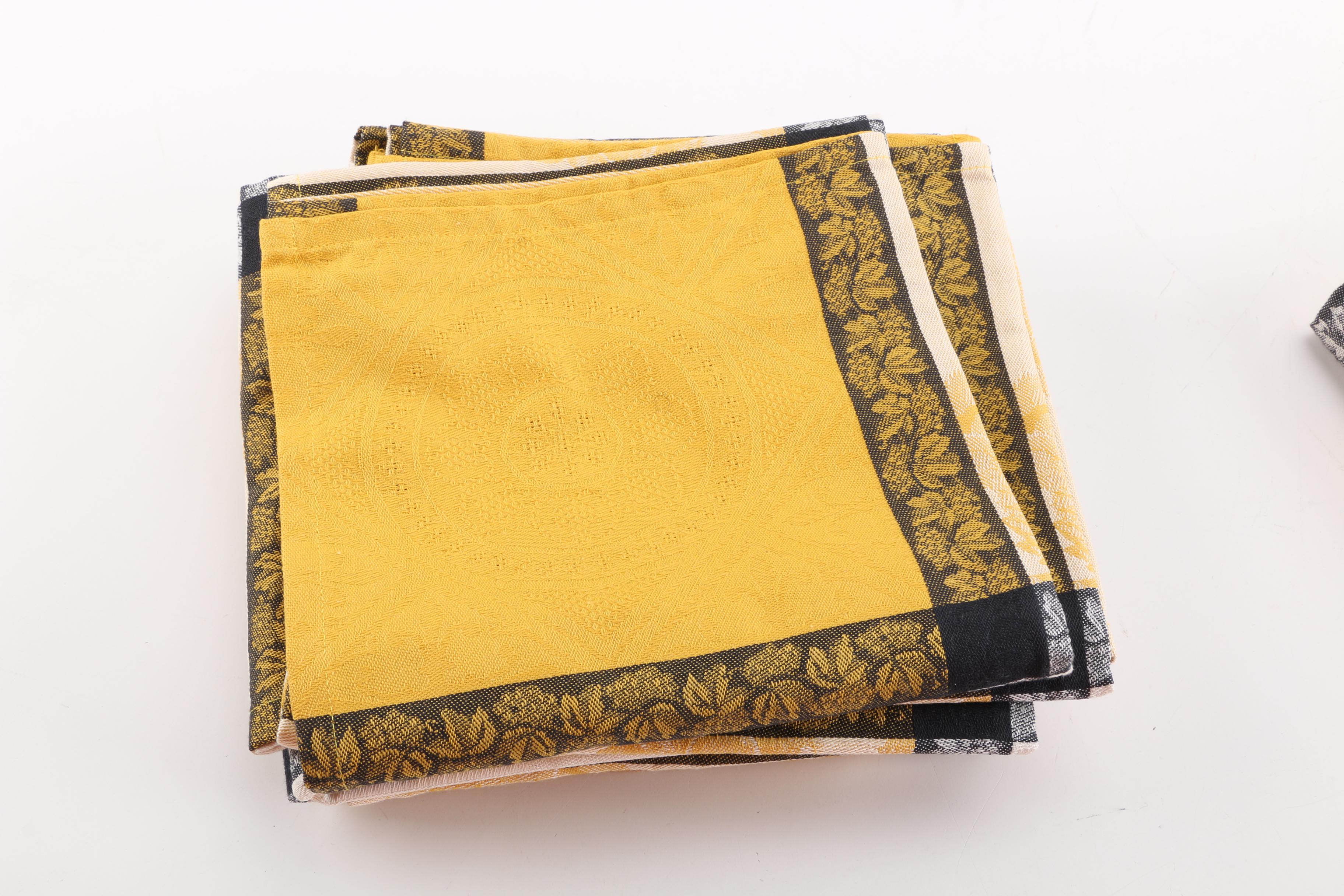 Le Jacquard Français "Primrose Bordier" Tablecloth and Napkins