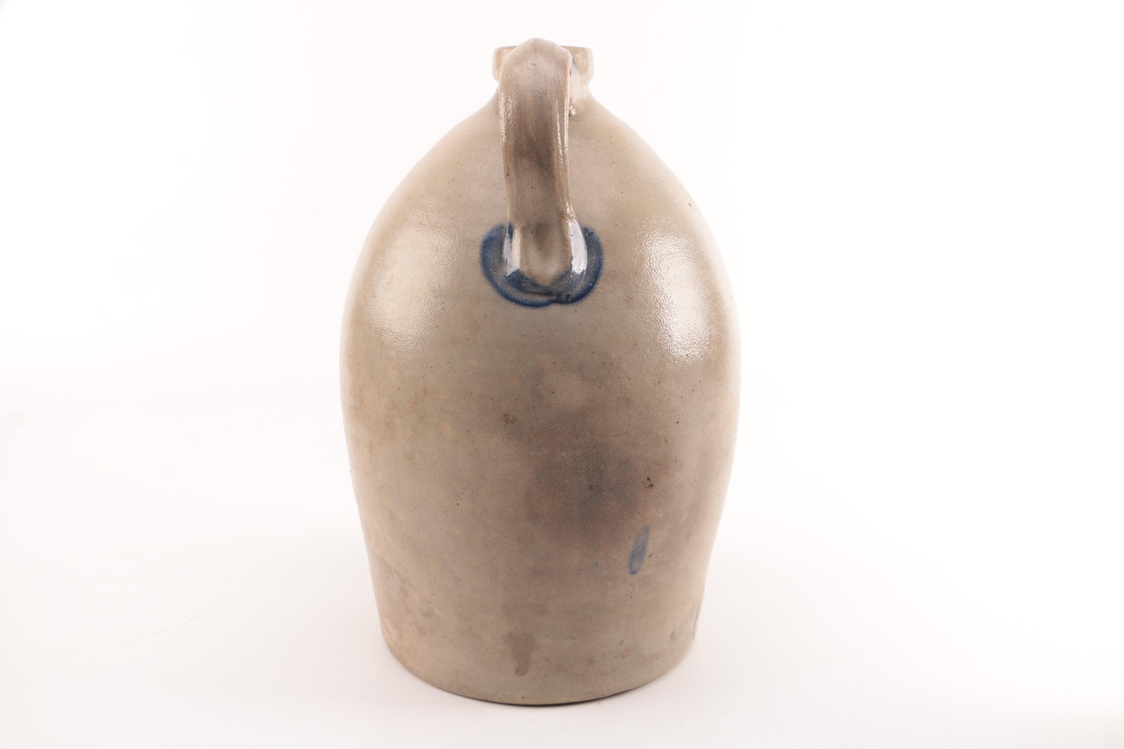 Antique William Moyer and Sipe, Nicholas & Co Stoneware Jugs