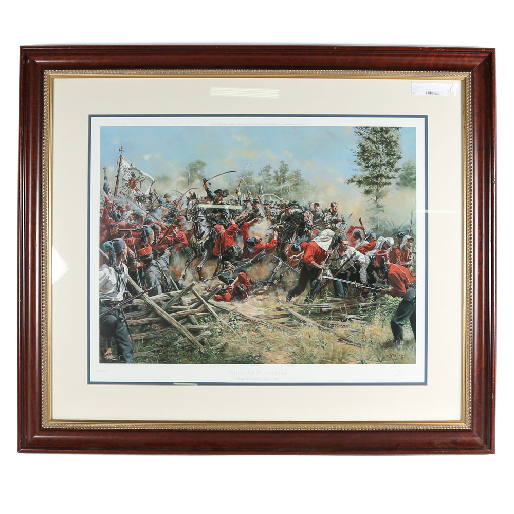 Don Troiani Signed Limited Edition Offset Lithograph "First at Manassas"