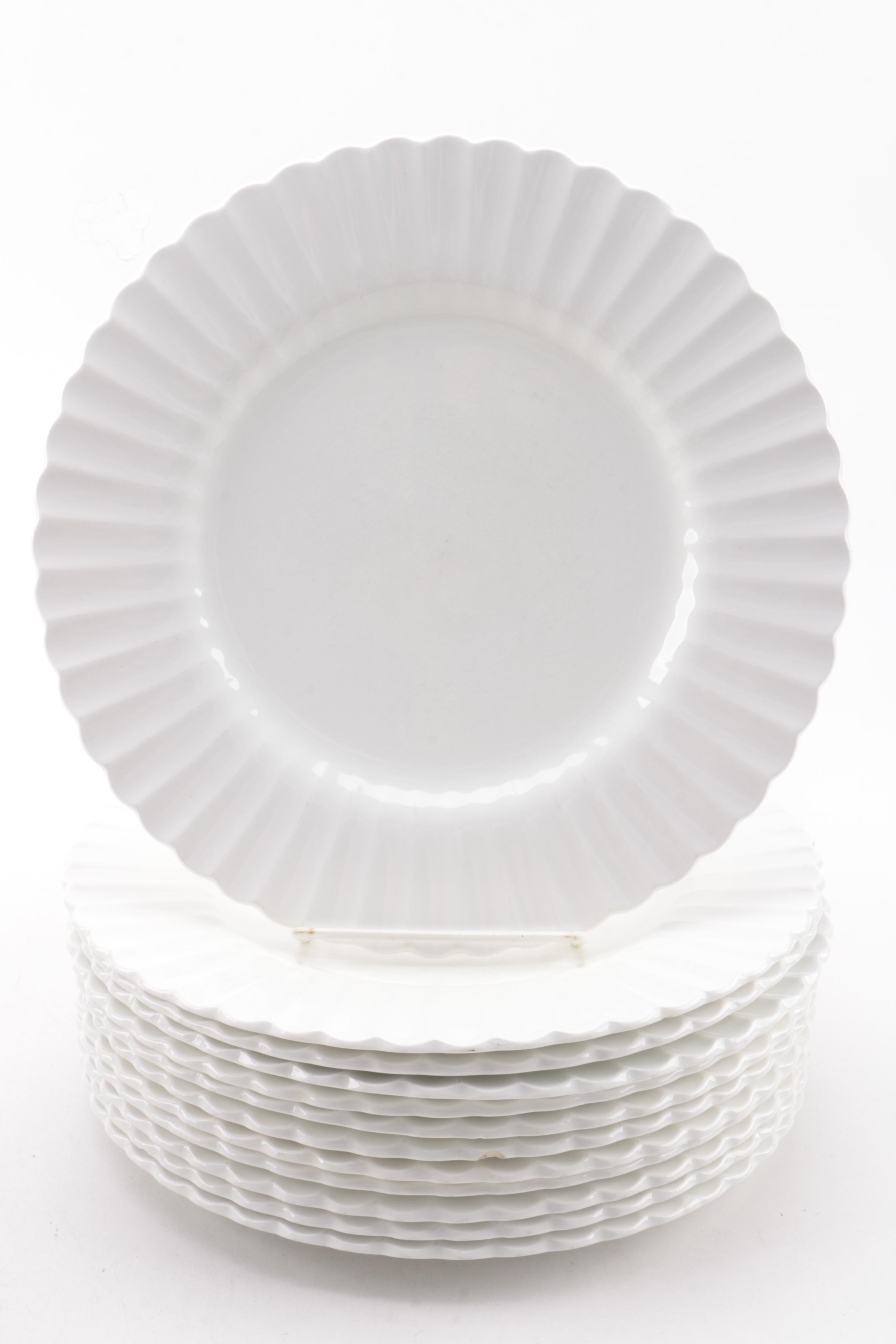 Vintage J & G Meakin Classic White Ceramic Tableware