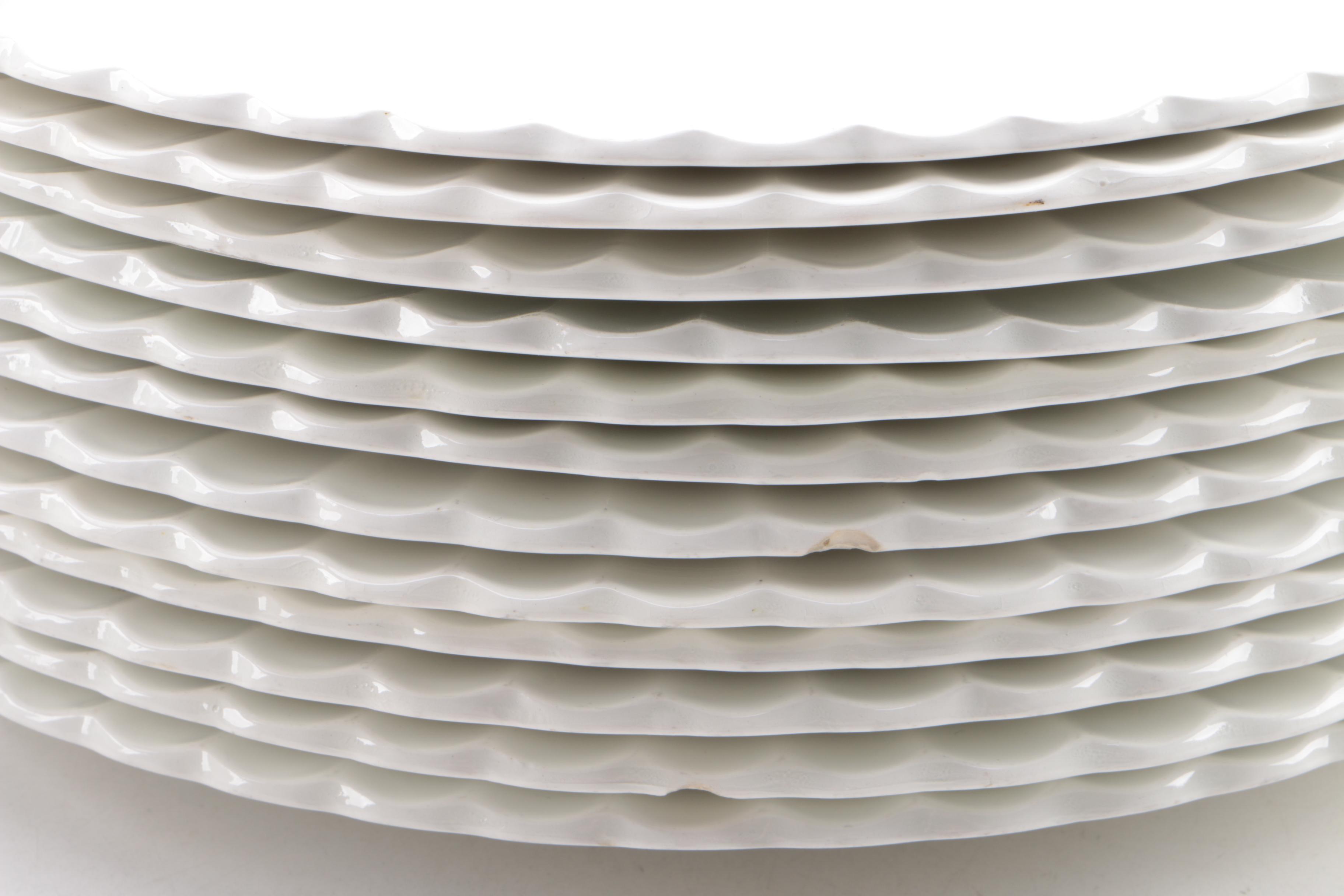 Vintage J & G Meakin Classic White Ceramic Tableware