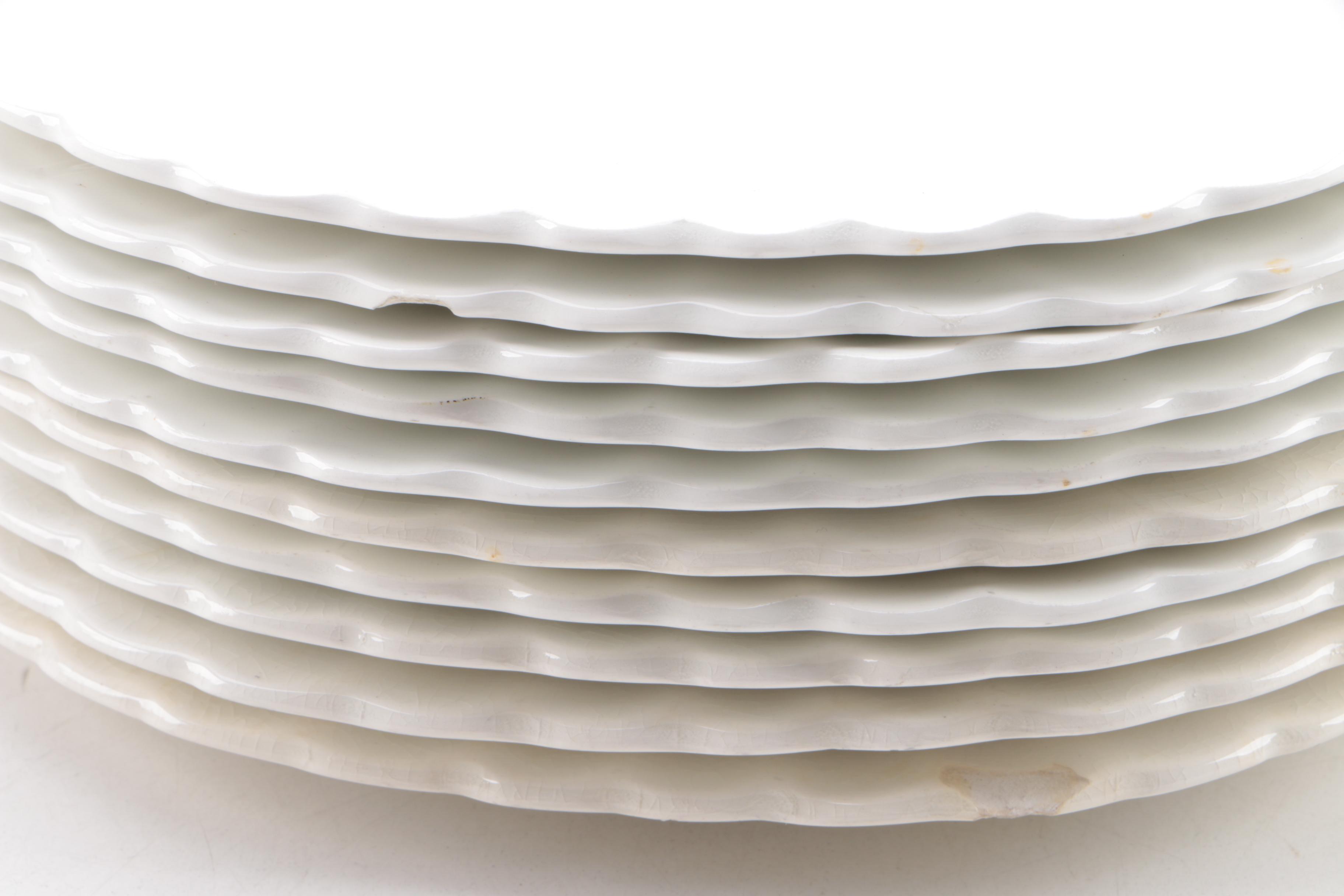 Vintage J & G Meakin Classic White Ceramic Tableware