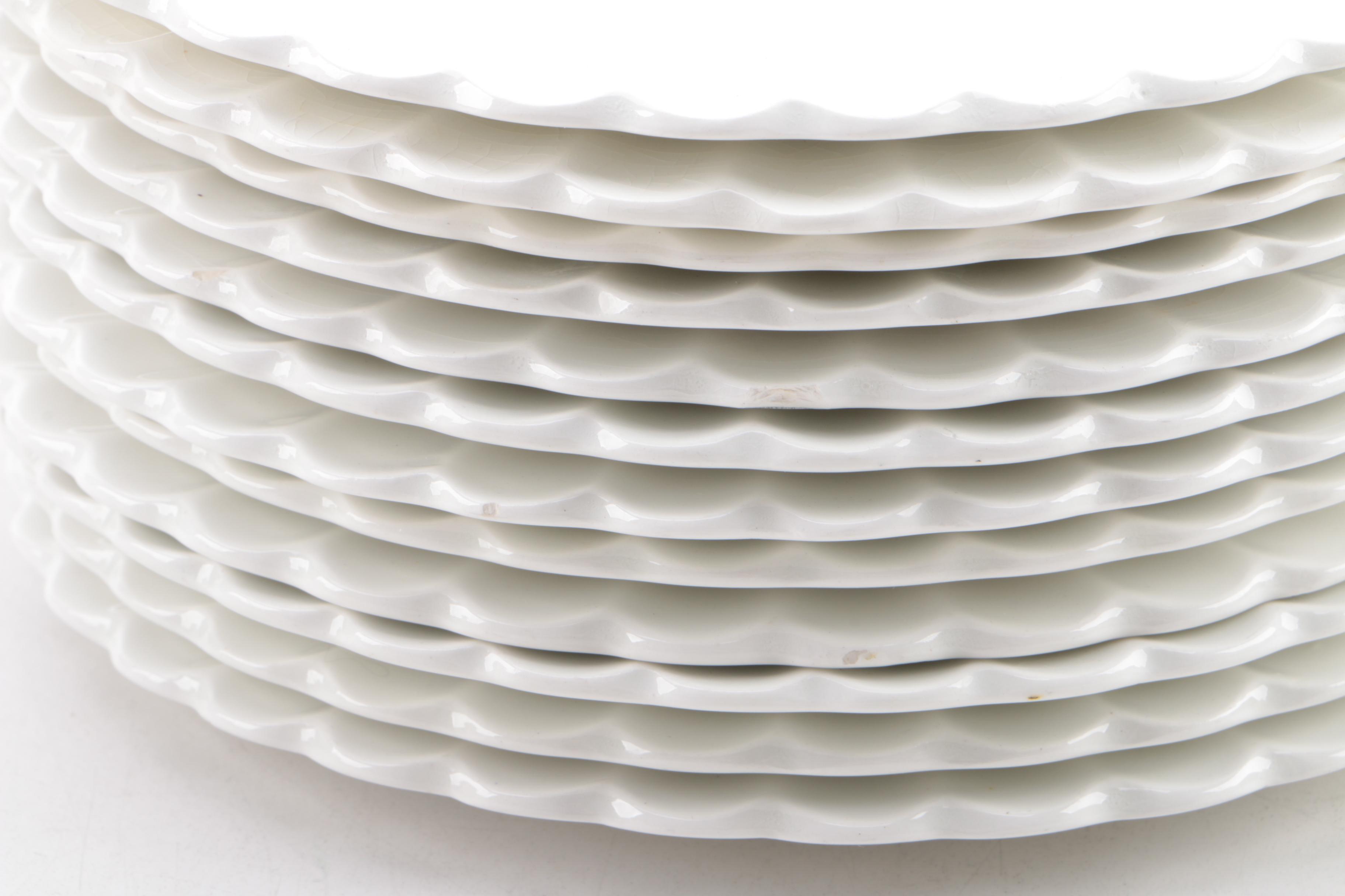 Vintage J & G Meakin Classic White Ceramic Tableware