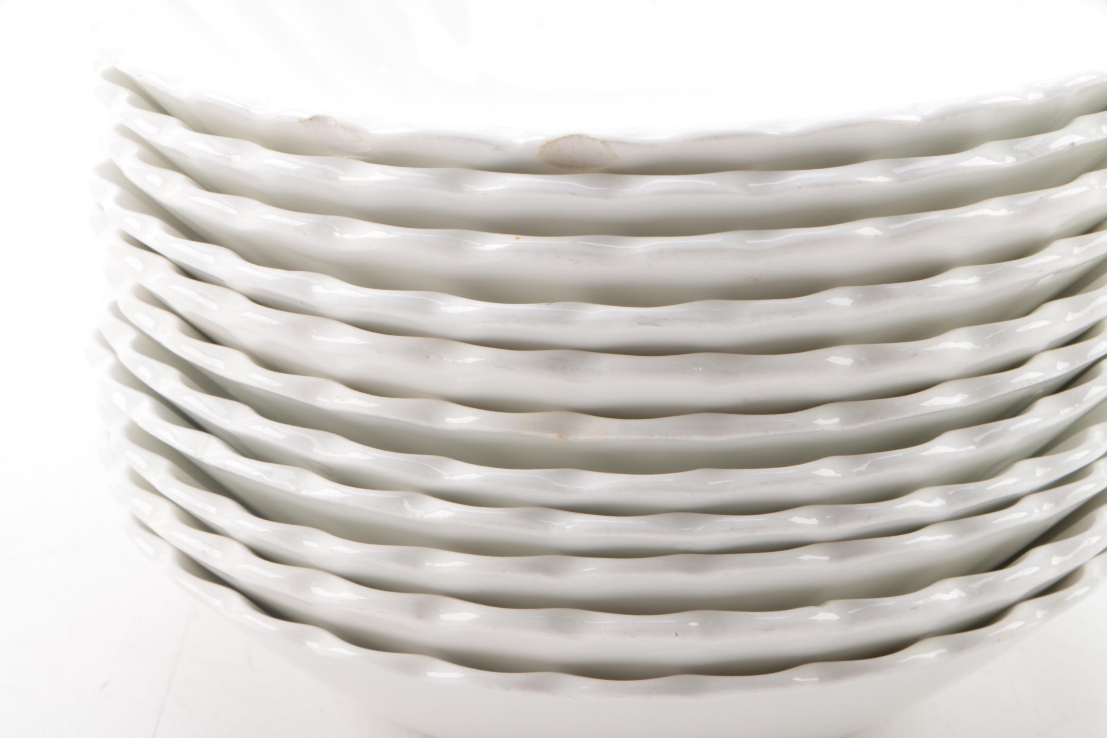 Vintage J & G Meakin Classic White Ceramic Tableware