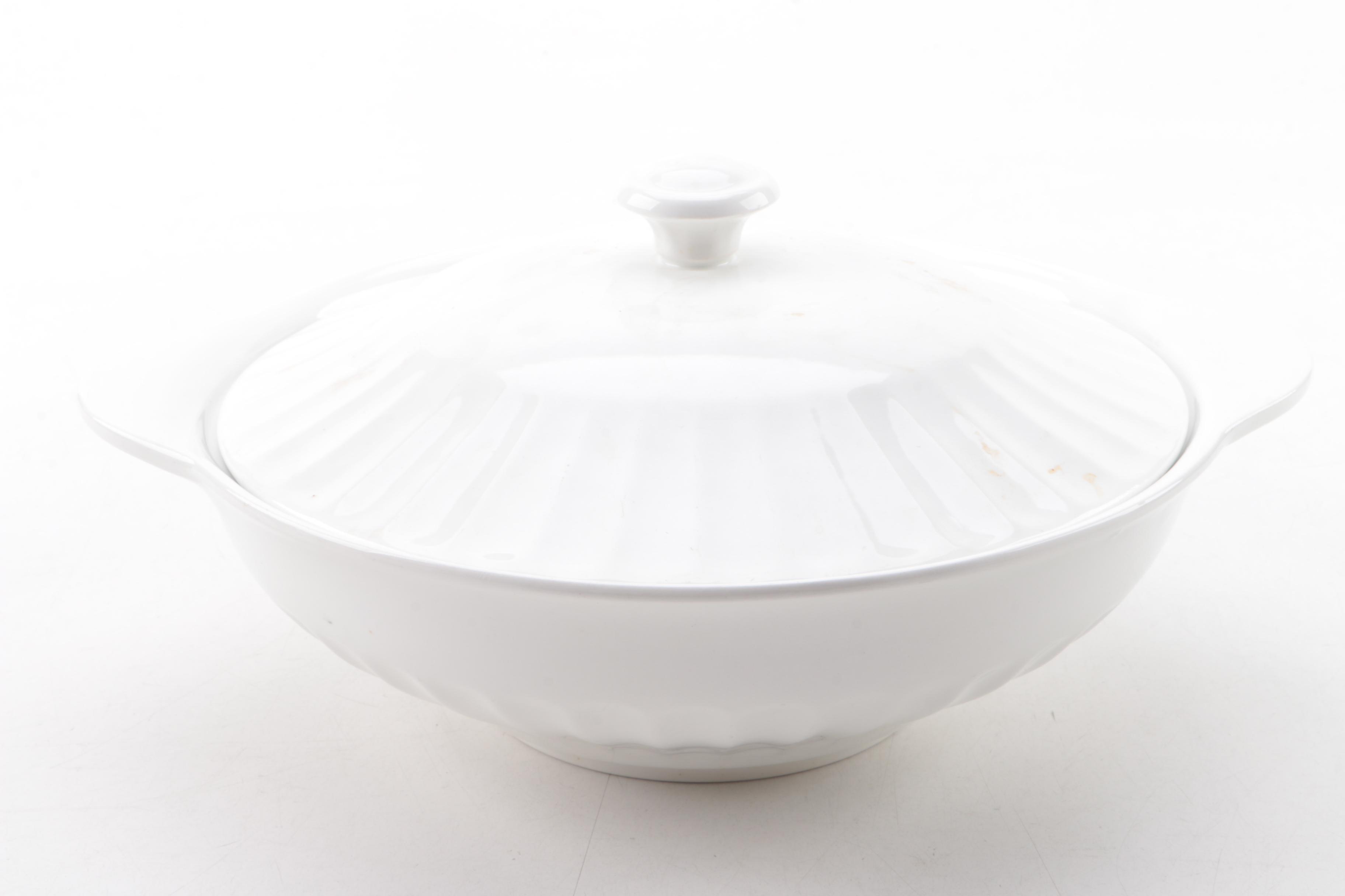 Vintage J & G Meakin Classic White Ceramic Tableware